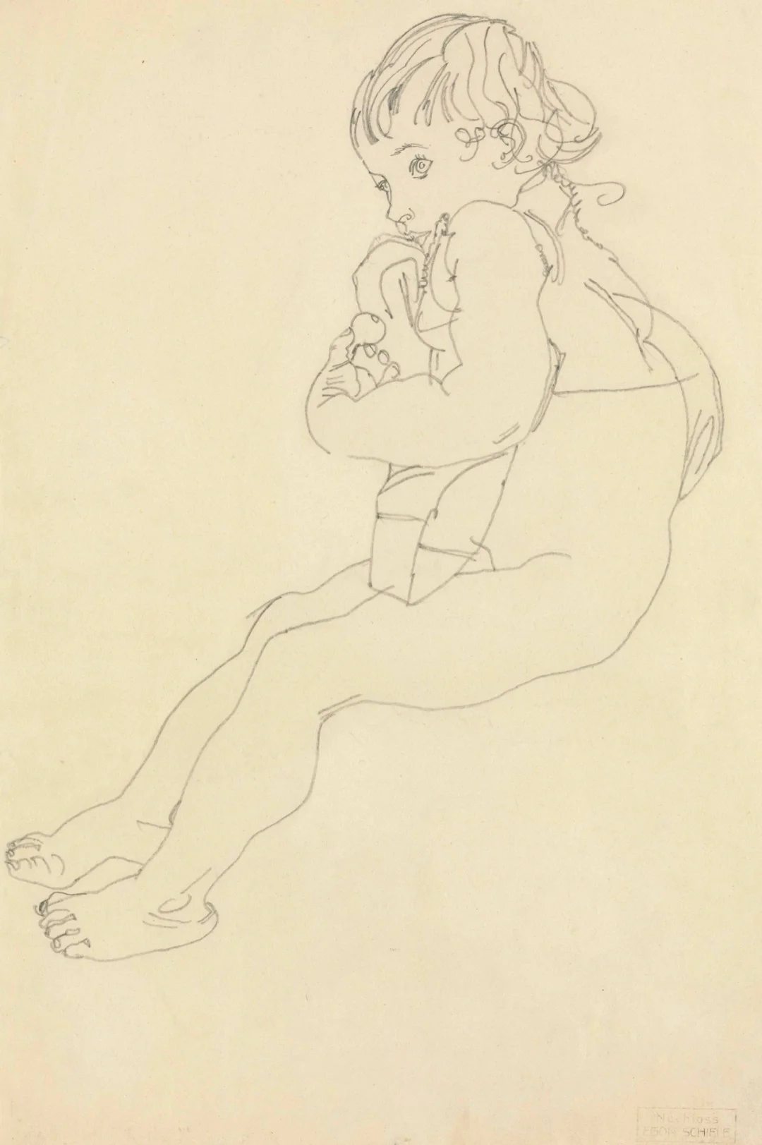 席勒（Egon Schiele）的线条