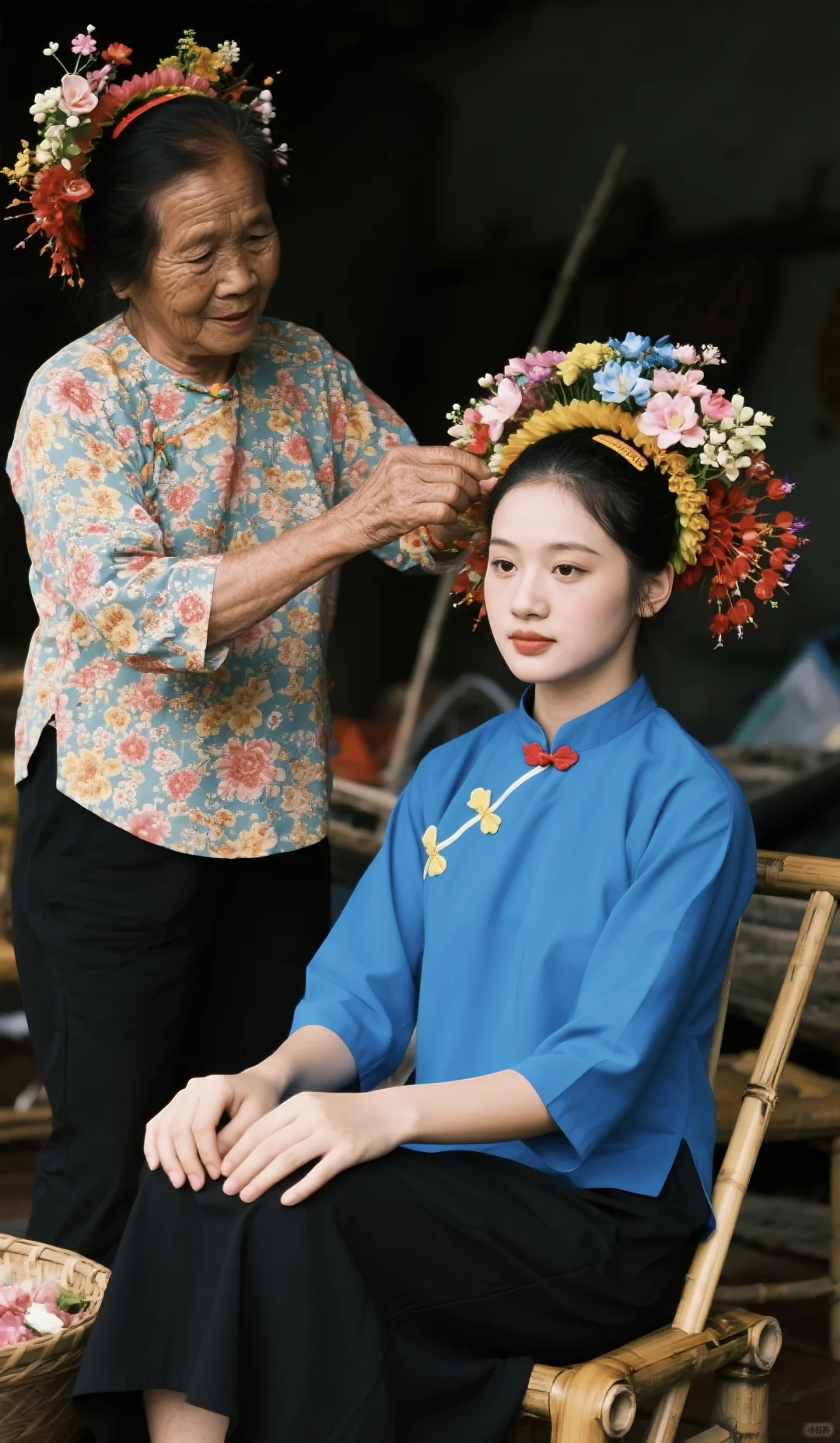 蟳埔村簪花体验，40块当一天渔家女