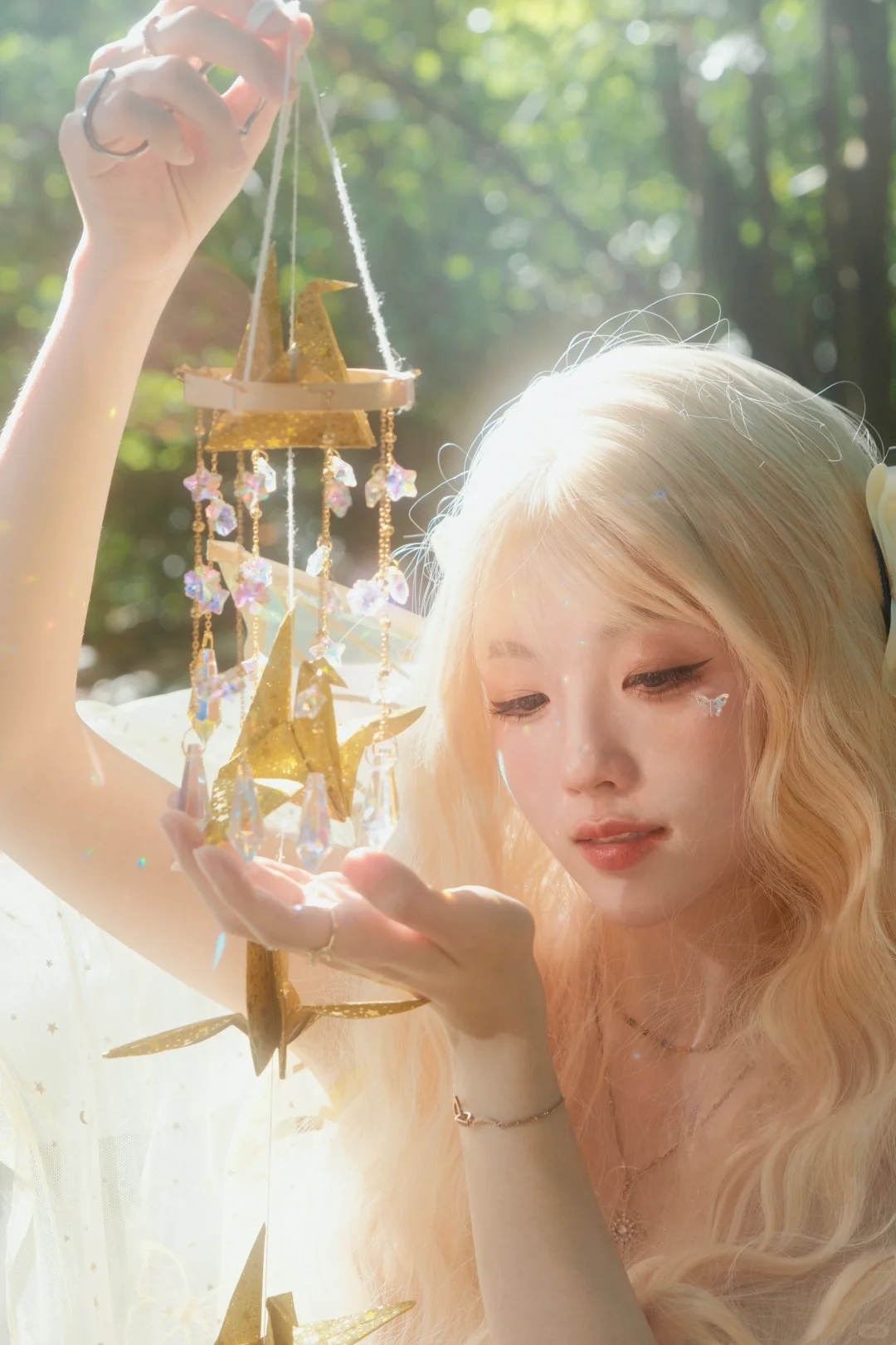 遇到了从光里走来的林中精灵｜秋日氛围写真