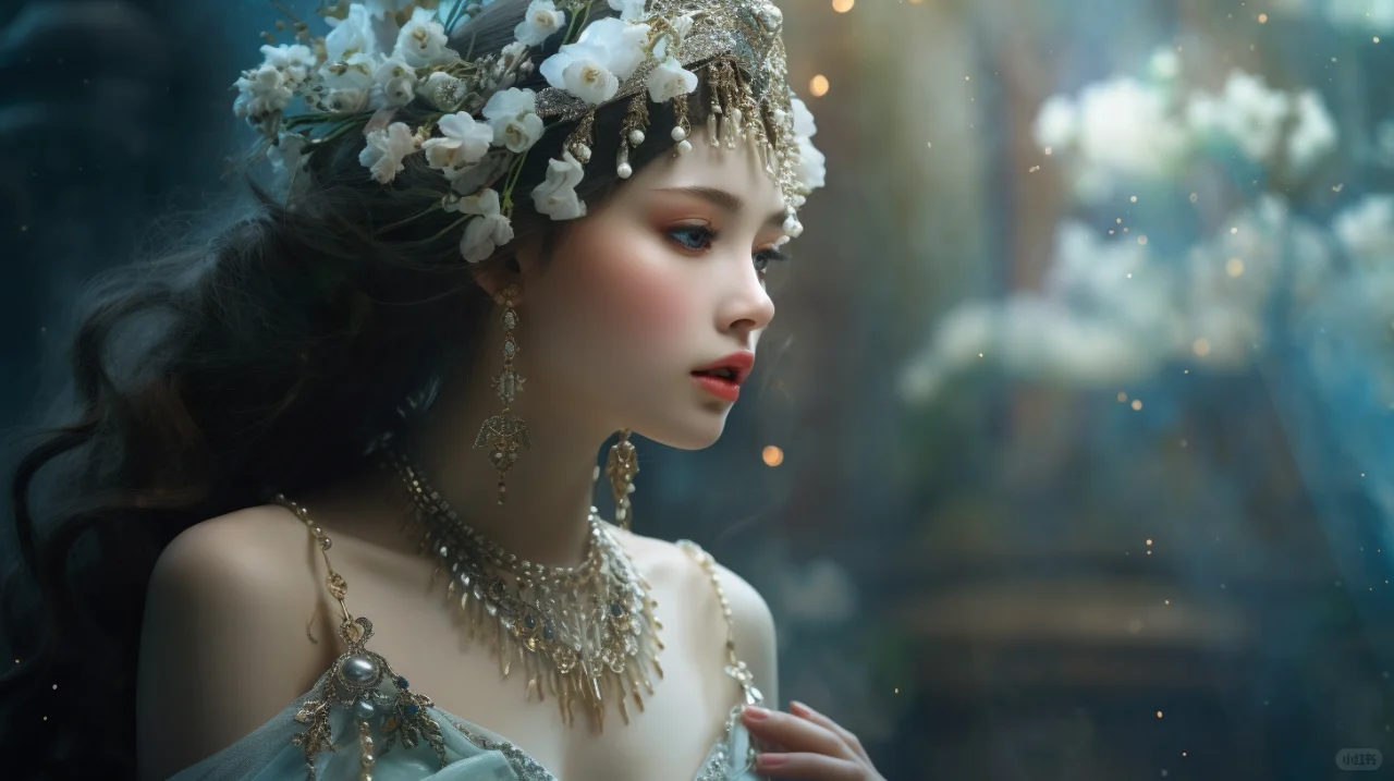 她是一位古装美女