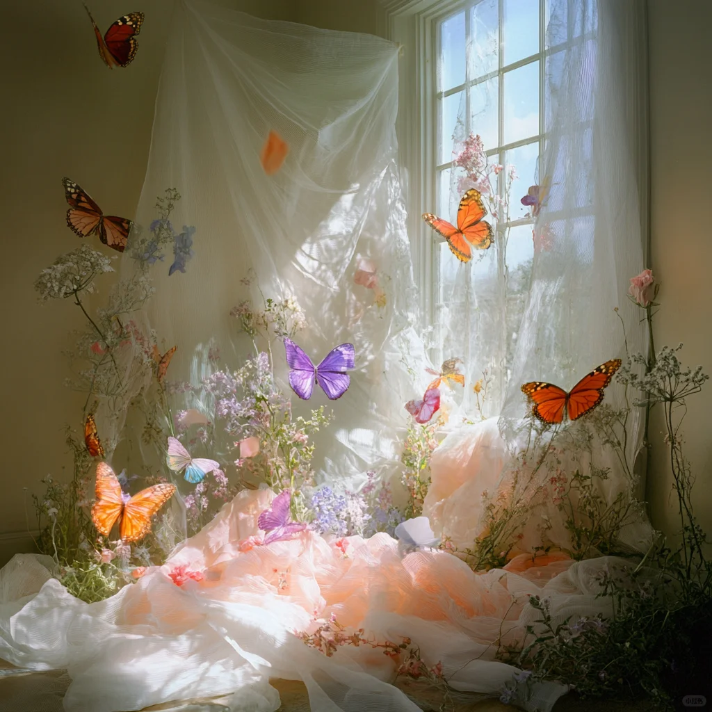 少女感花房写真背景