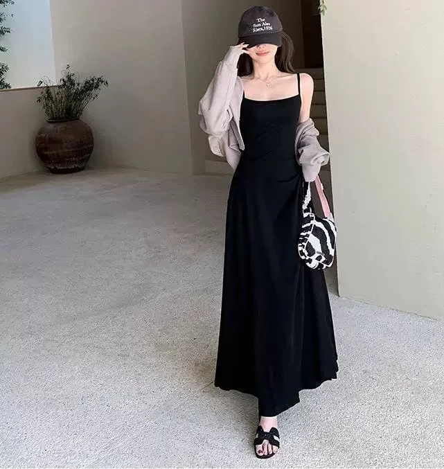 性感纯欲吊带裙👗早秋必备