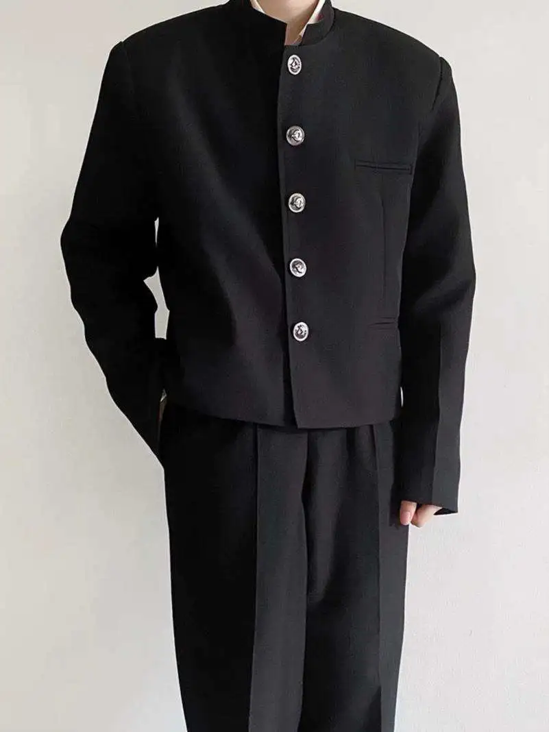 dk制服热血高校立领男生西服外套休闲班服