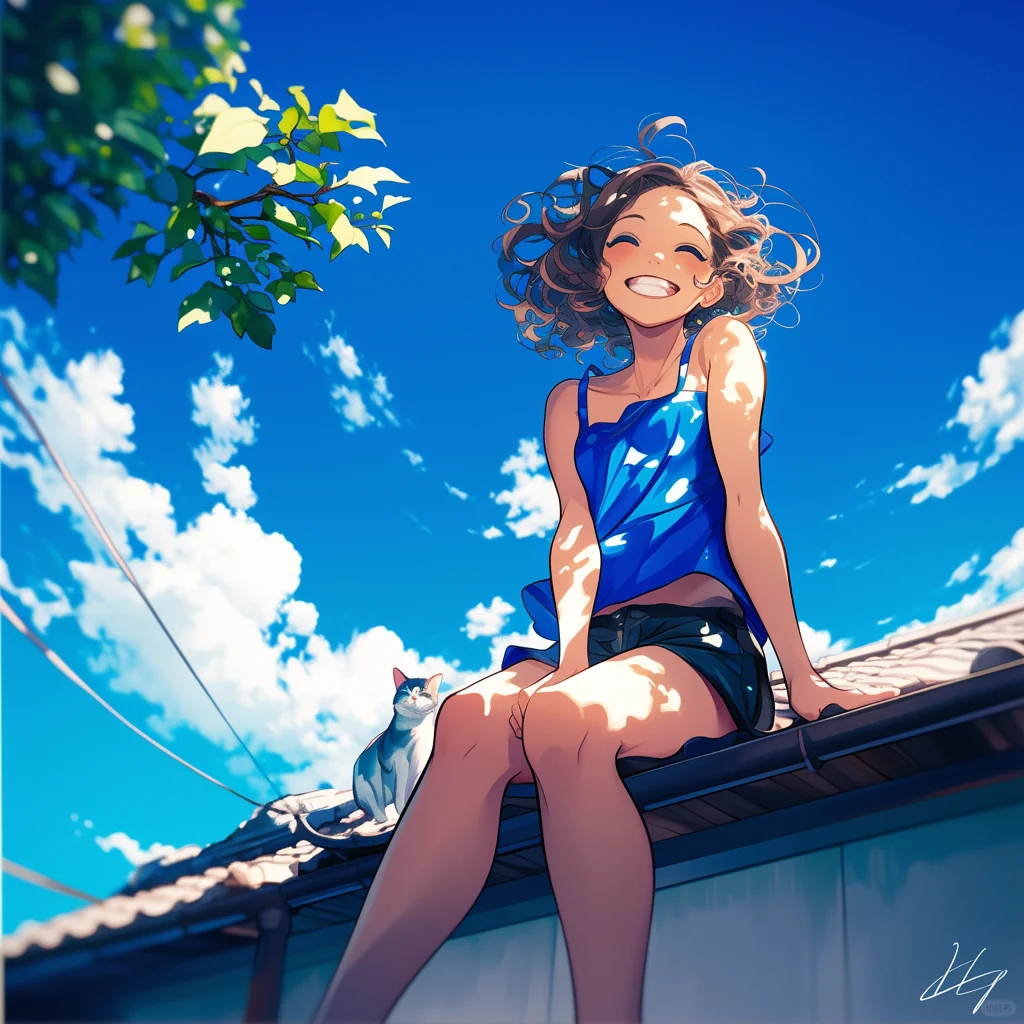头像/背景:快乐女孩