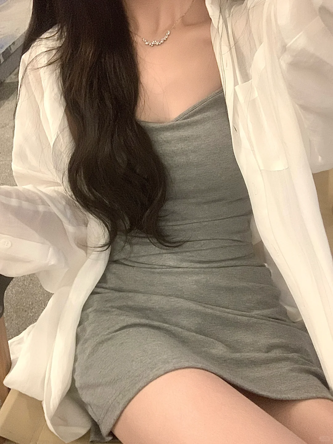 吊带裙➕白衬衫太好看啦！