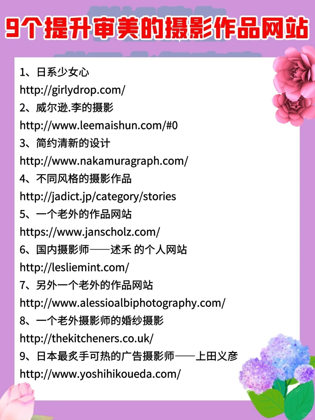 9个提升审美的摄影网站