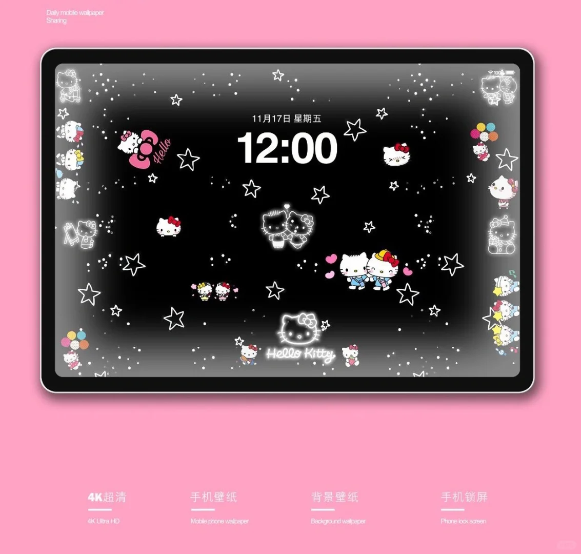 平板壁纸|HelloKitty的暗黑魅力【121】期