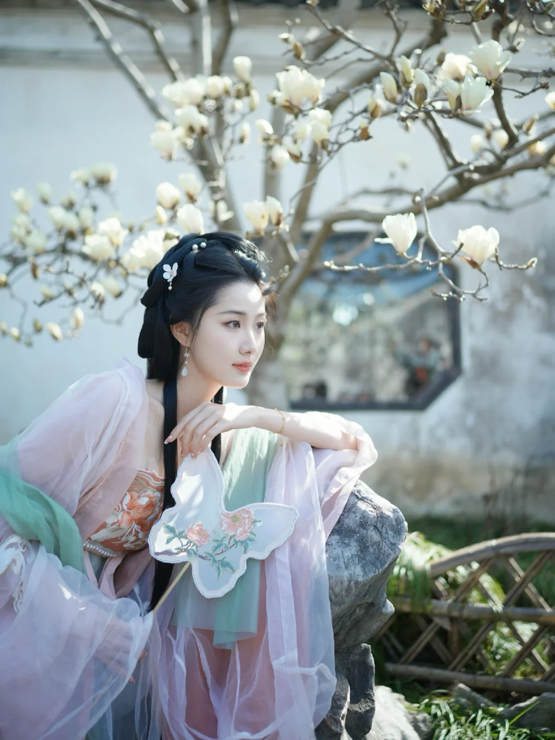 皎皎玉兰花，不受缁尘垢