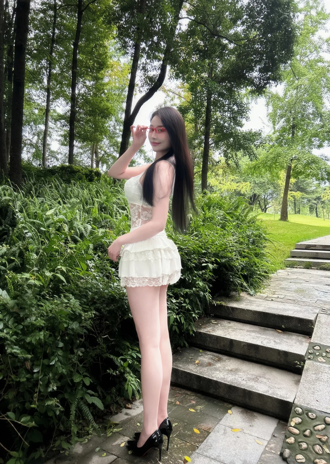 白色小短裙和夏天的适配度🧚🏻