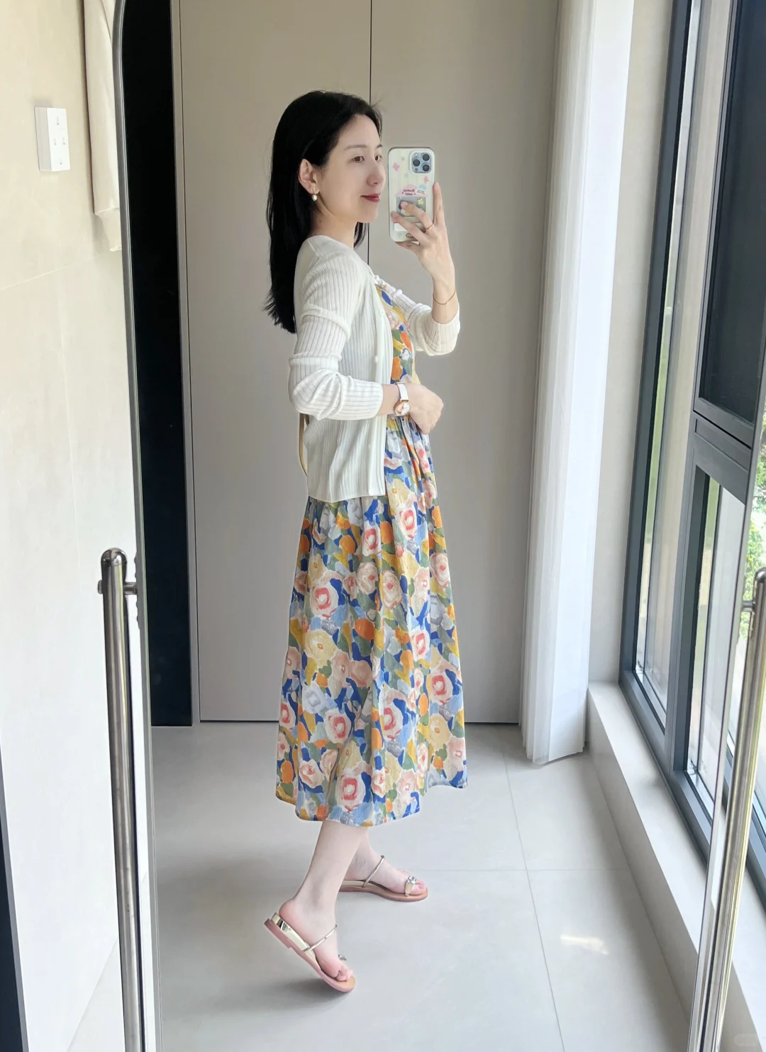OOTD｜春夏天当然要穿明媚的花裙子💐