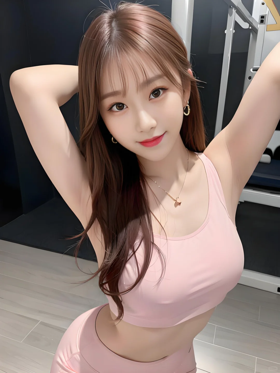💥红发女神健身房惊艳，美到窒息🌹