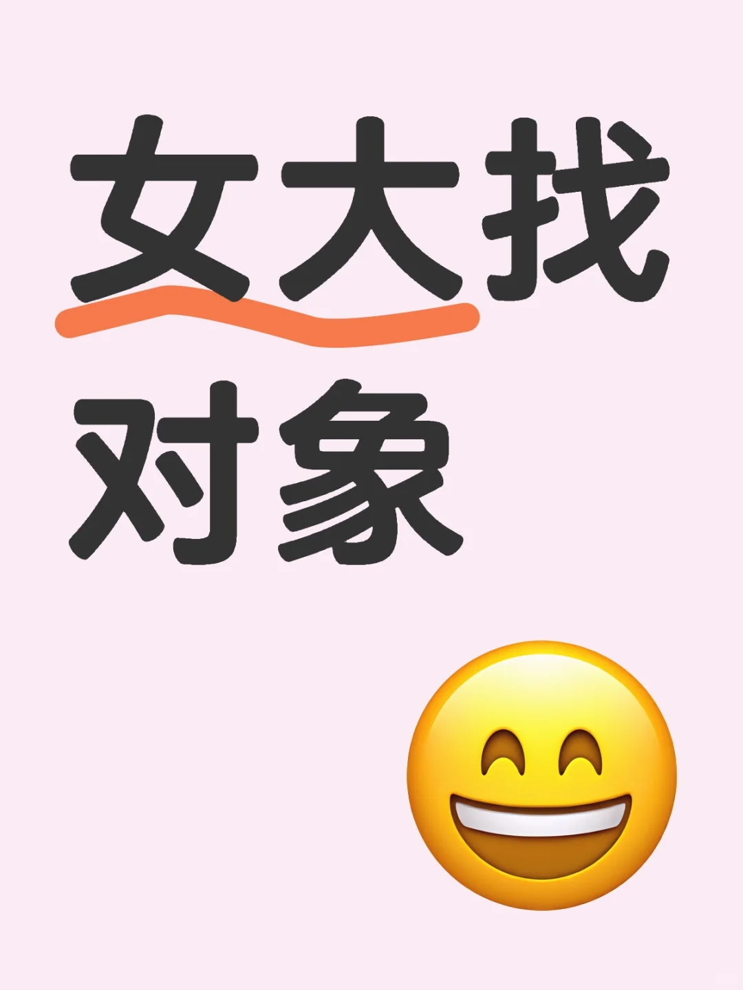 女大找对象