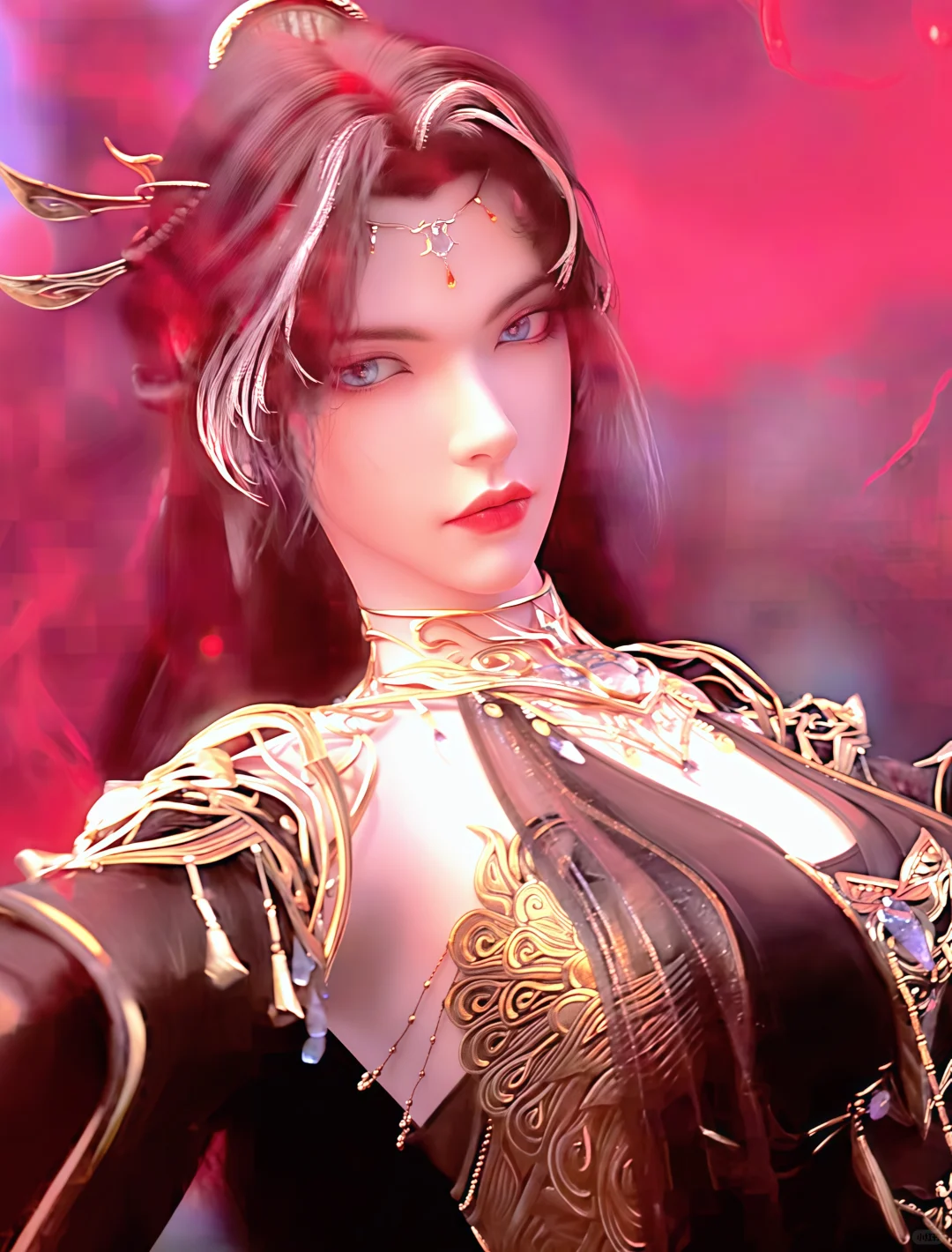 黑色系战斗装，御姐女神“魔女”真的绝美！