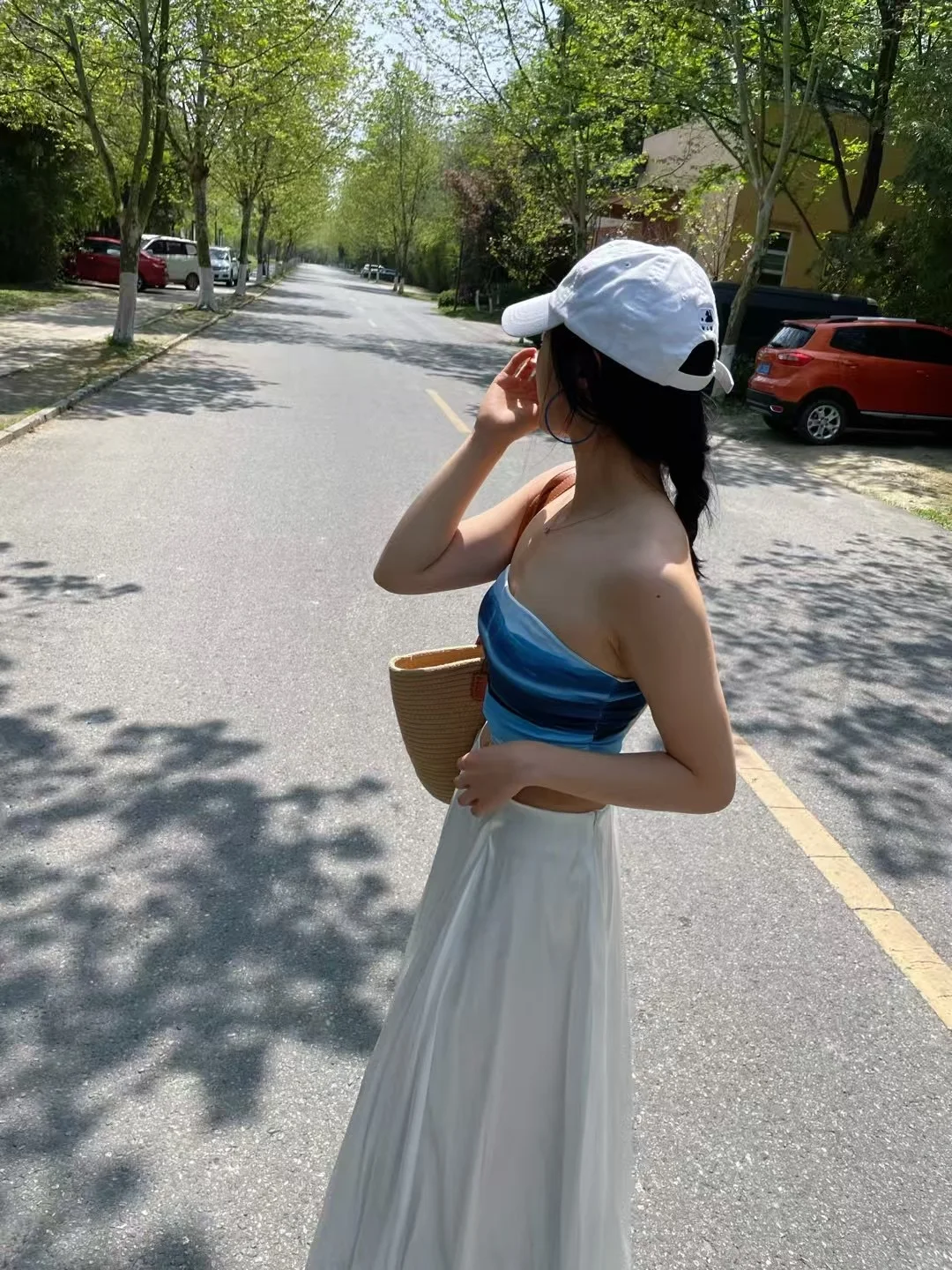 🌊把蓝色海景穿在身上|高级感抹胸瑜伽服