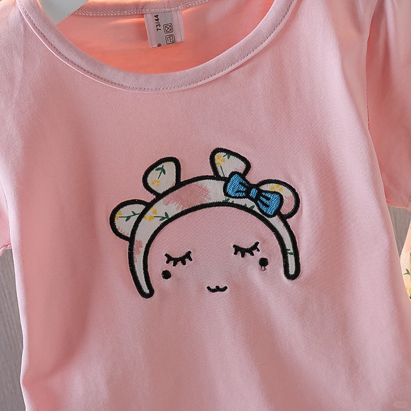 夏日清凉👶女宝短袖套装