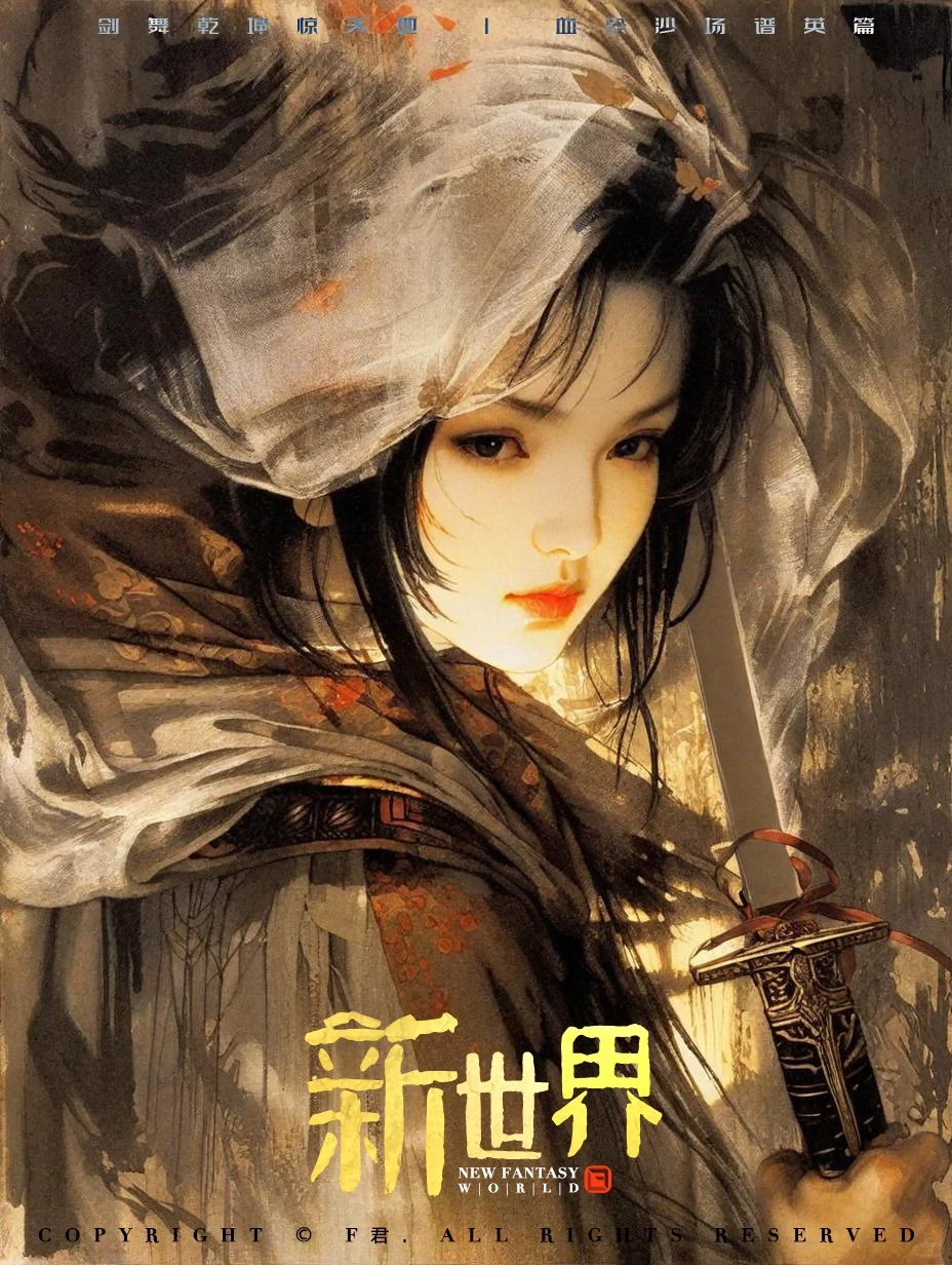 奇域AI｜炸裂新词【厚涂国漫】融合【水墨】