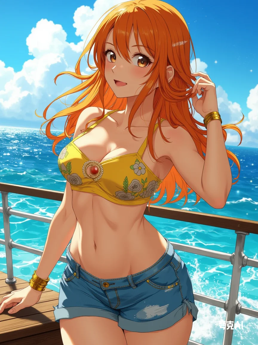 🌊夏日 游轮 大海 少女已准备扬帆起航！