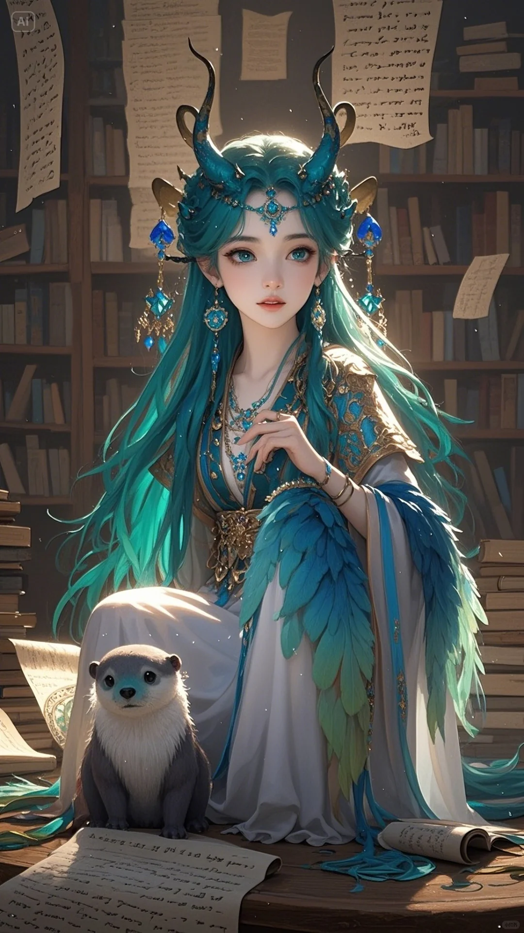 AI女版二十八星宿西方白虎七宿+北方玄武七