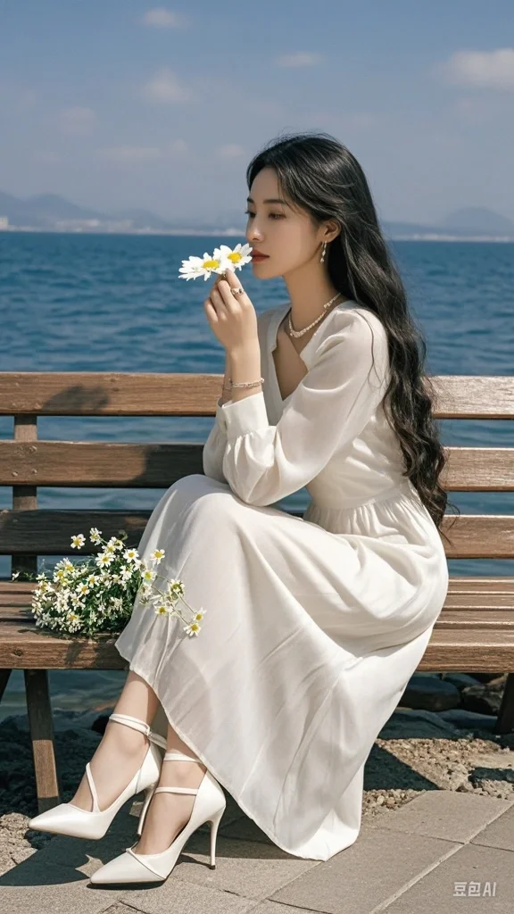 纯欲美女，剩1%电都要换的手机壁纸