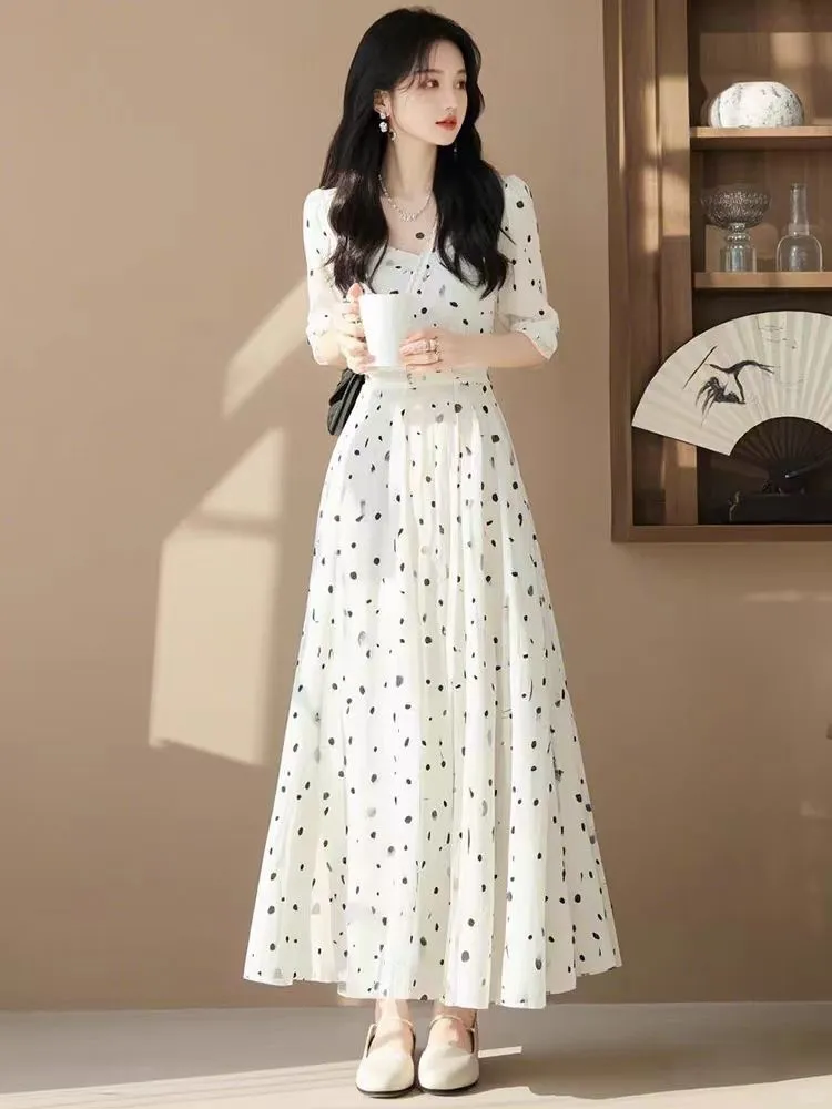 哇塞！哥弟这条裙，美成复古电影女主角！