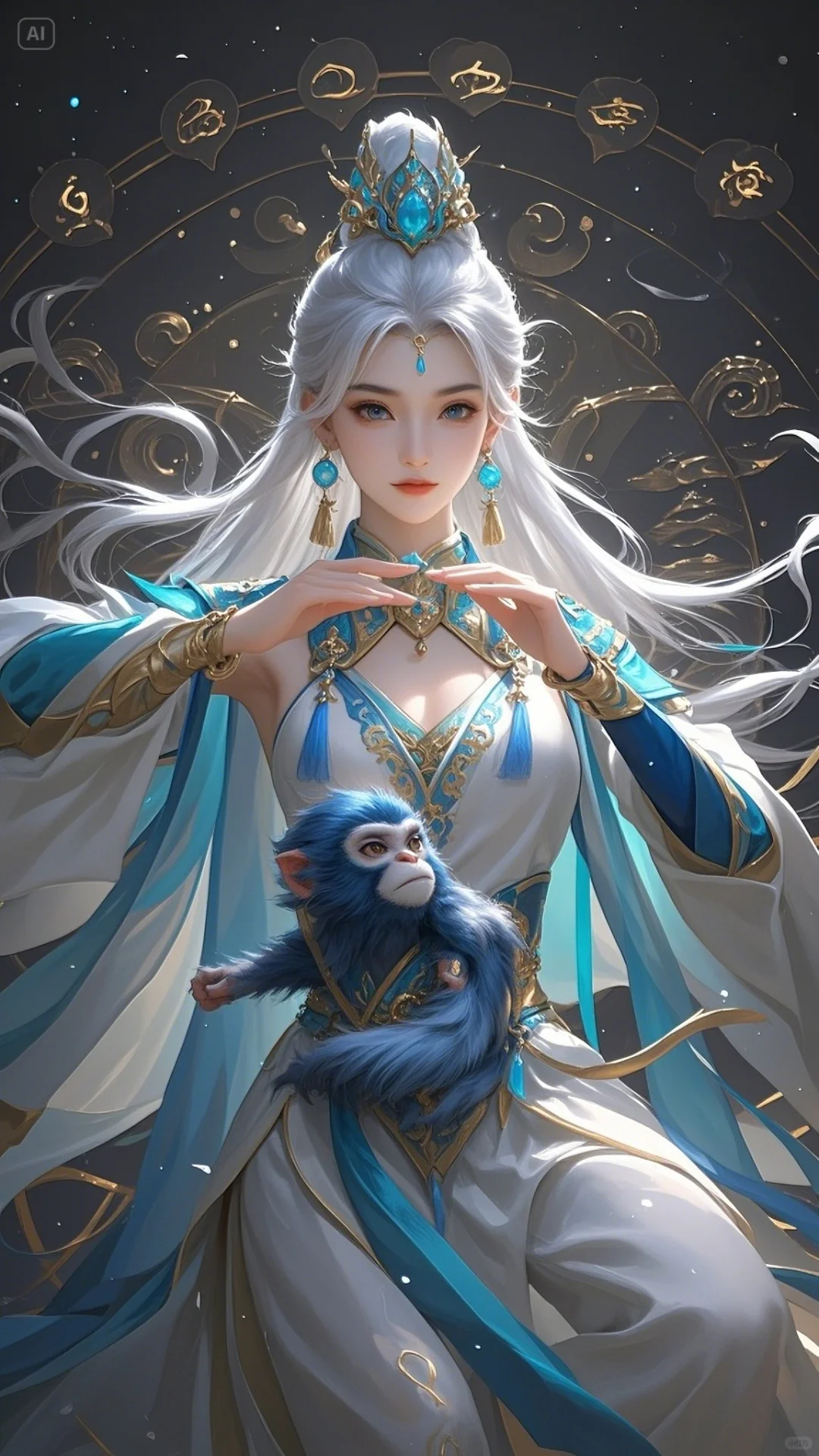 AI女版二十八星宿西方白虎七宿+北方玄武七