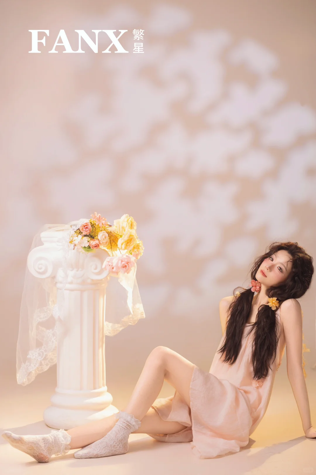 石家庄春季写真少女正在发芽