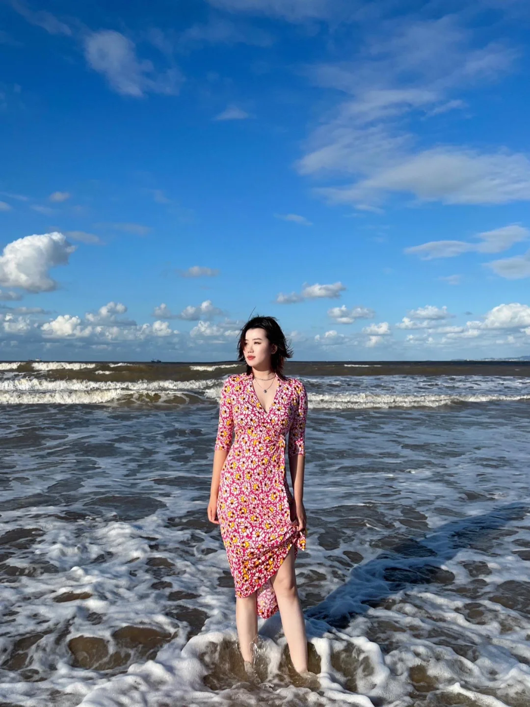 一起吹海风就足够浪漫🥰我的海边战袍💖