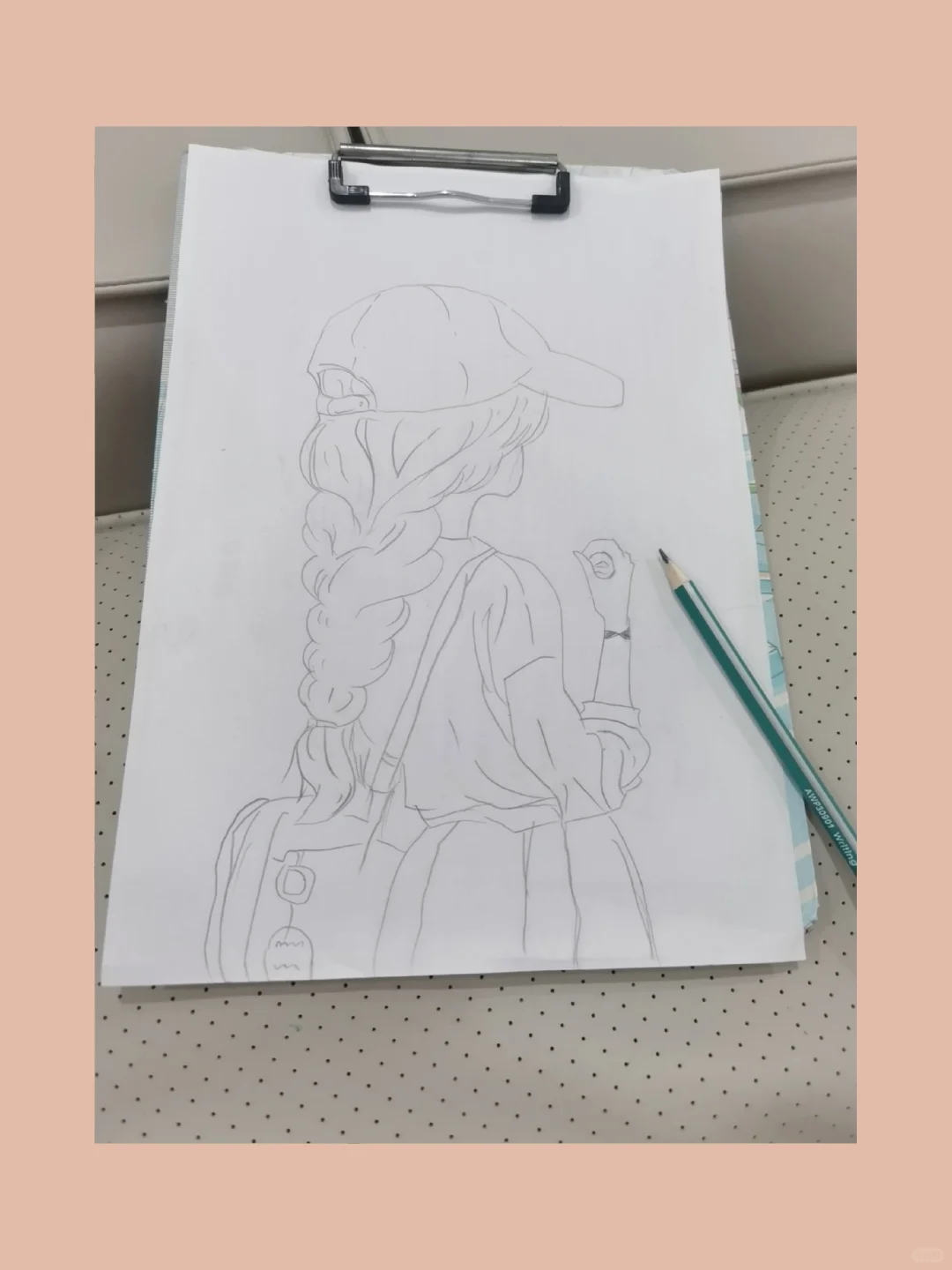 线性女孩，学着学着就画好了