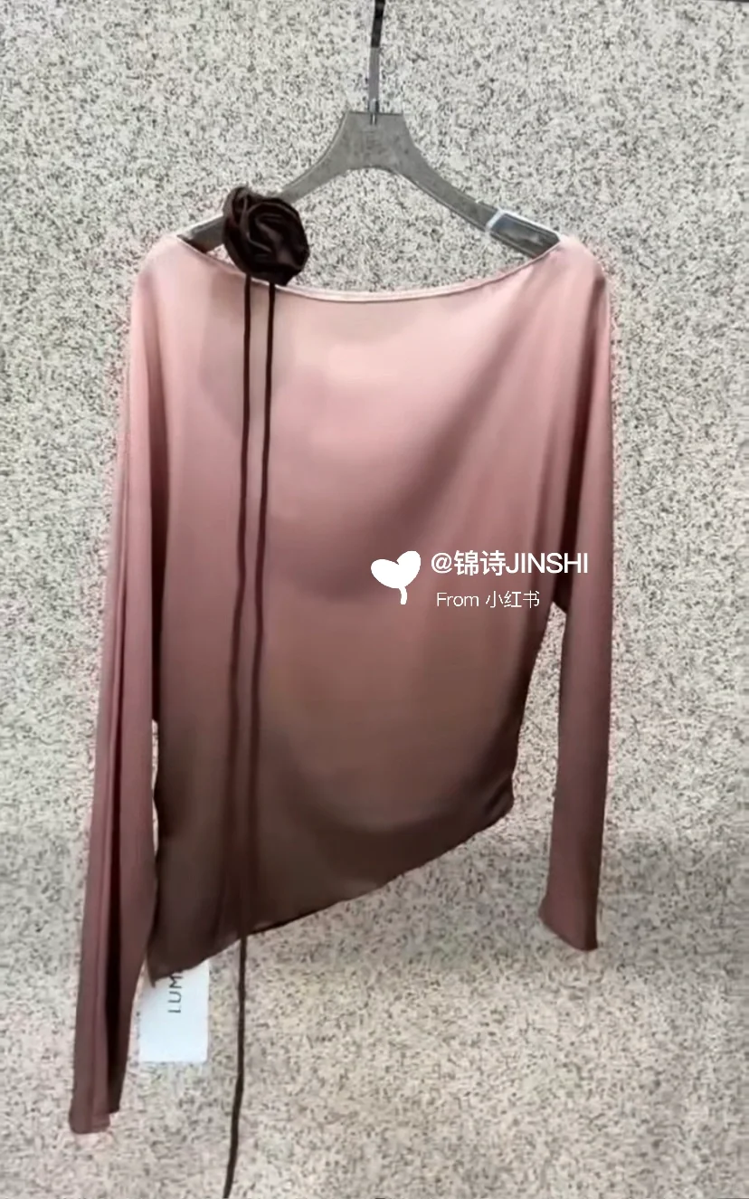 一眼心动💓浆果色渐变色绝了，100桑蚕丝🌷