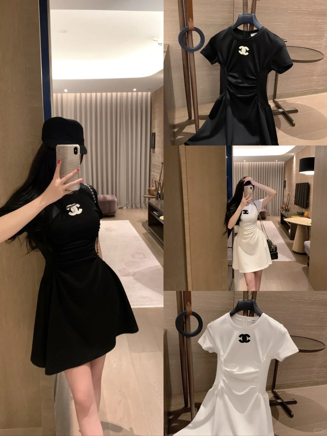 Chanel连衣裙显瘦的同时还显高