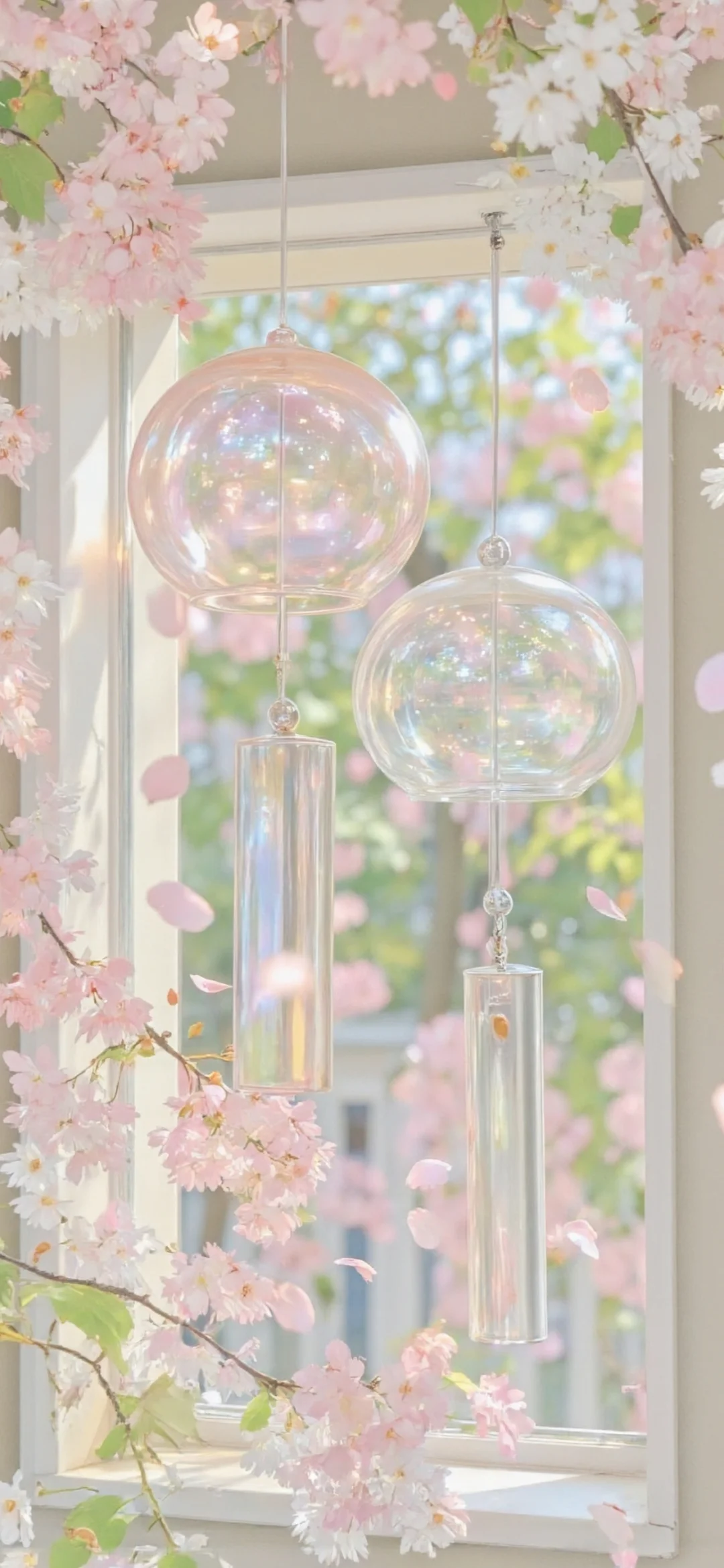 壁纸 | 铃音清脆，与花共舞