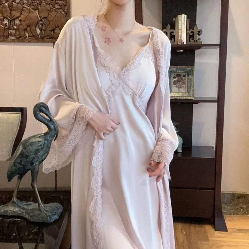 性感长袍睡衣春夏季高级感冰丝吊带裙长裙气