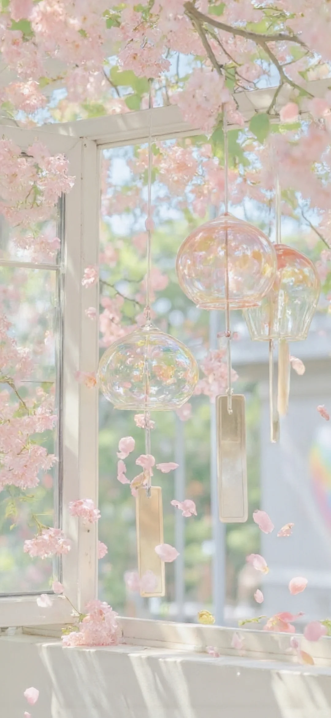 🌸壁纸 | 铃音清脆，与花共舞🎐