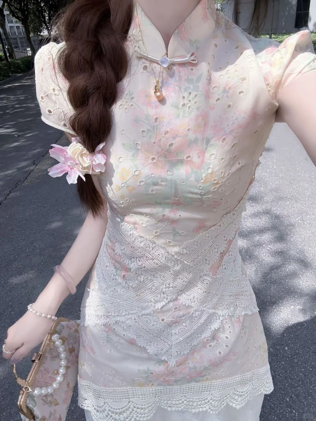 夏天穿改良旗袍也太美了吧！！🌸