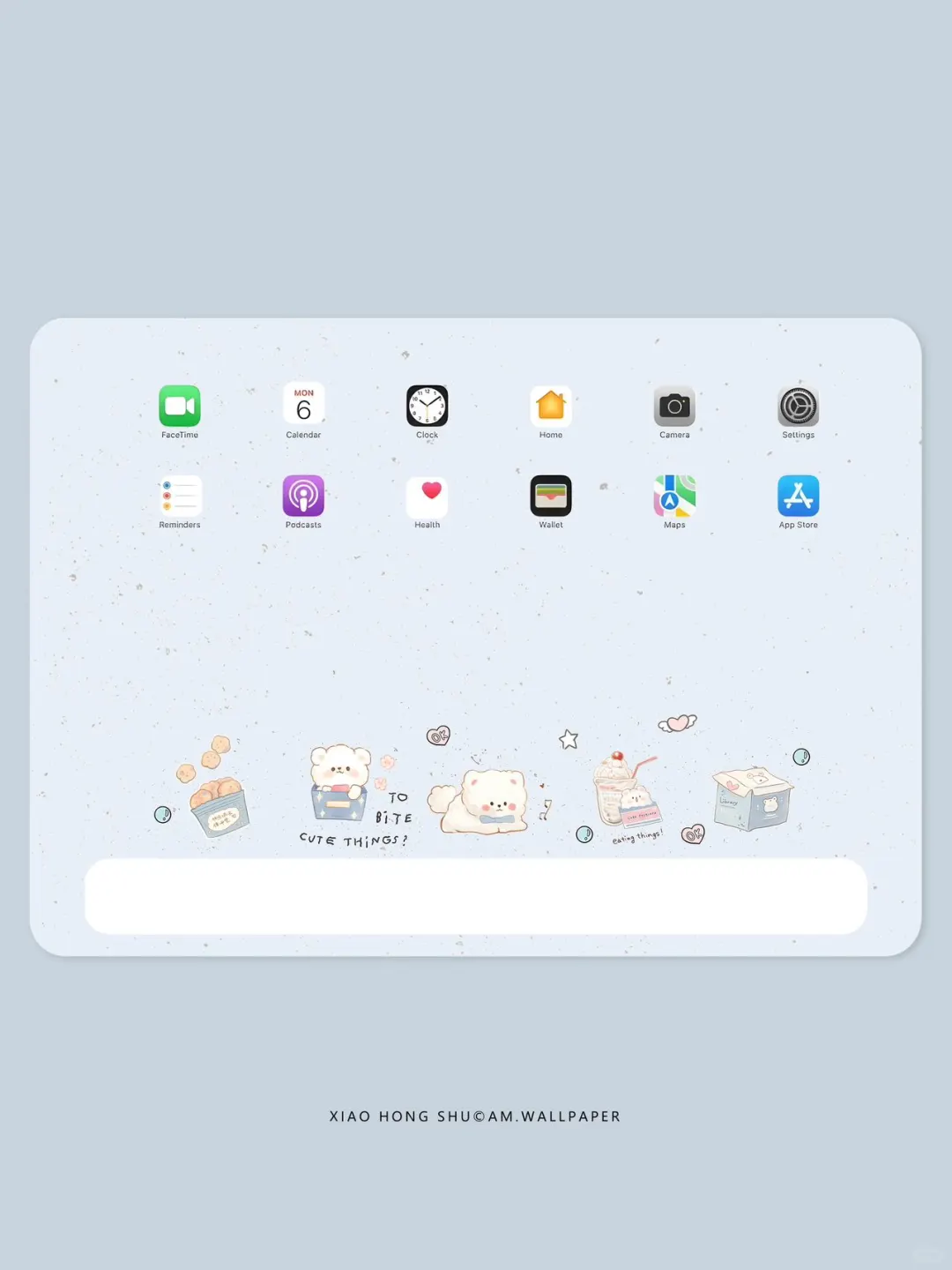 iPad壁纸｜小熊蛋糕｜
