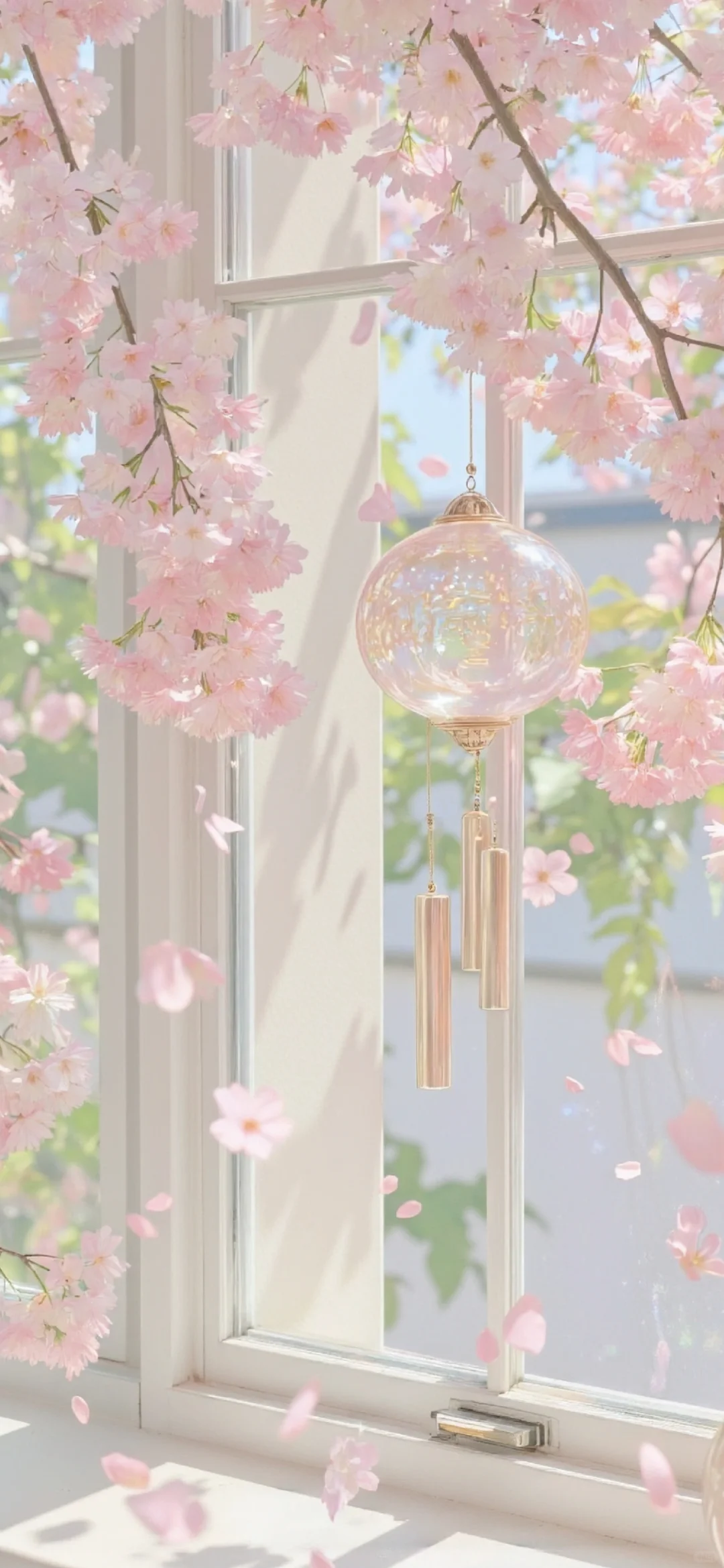 壁纸 | 铃音清脆，与花共舞