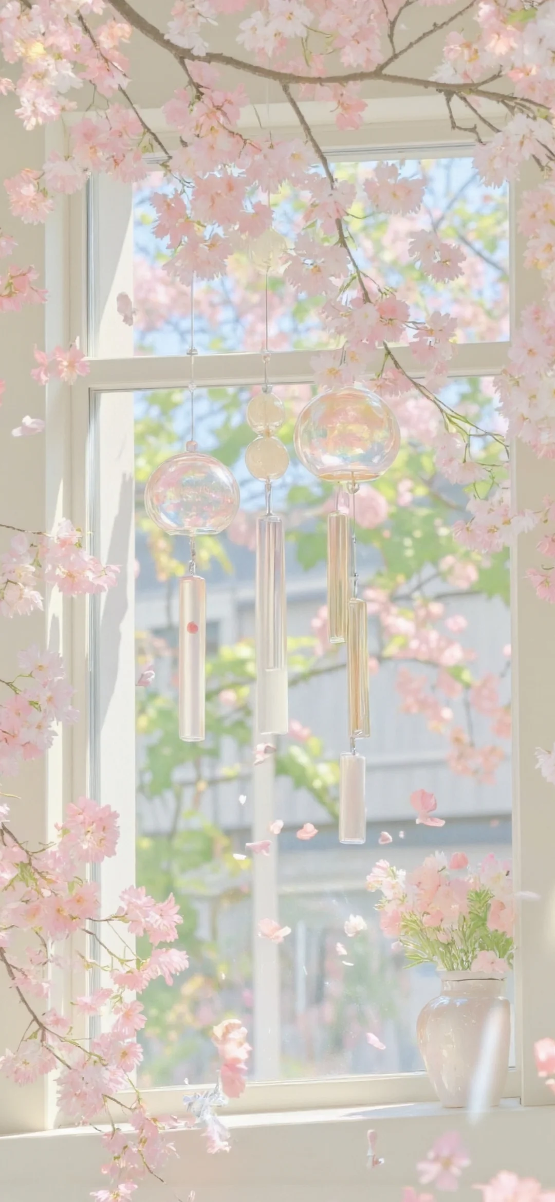 壁纸 | 铃音清脆，与花共舞