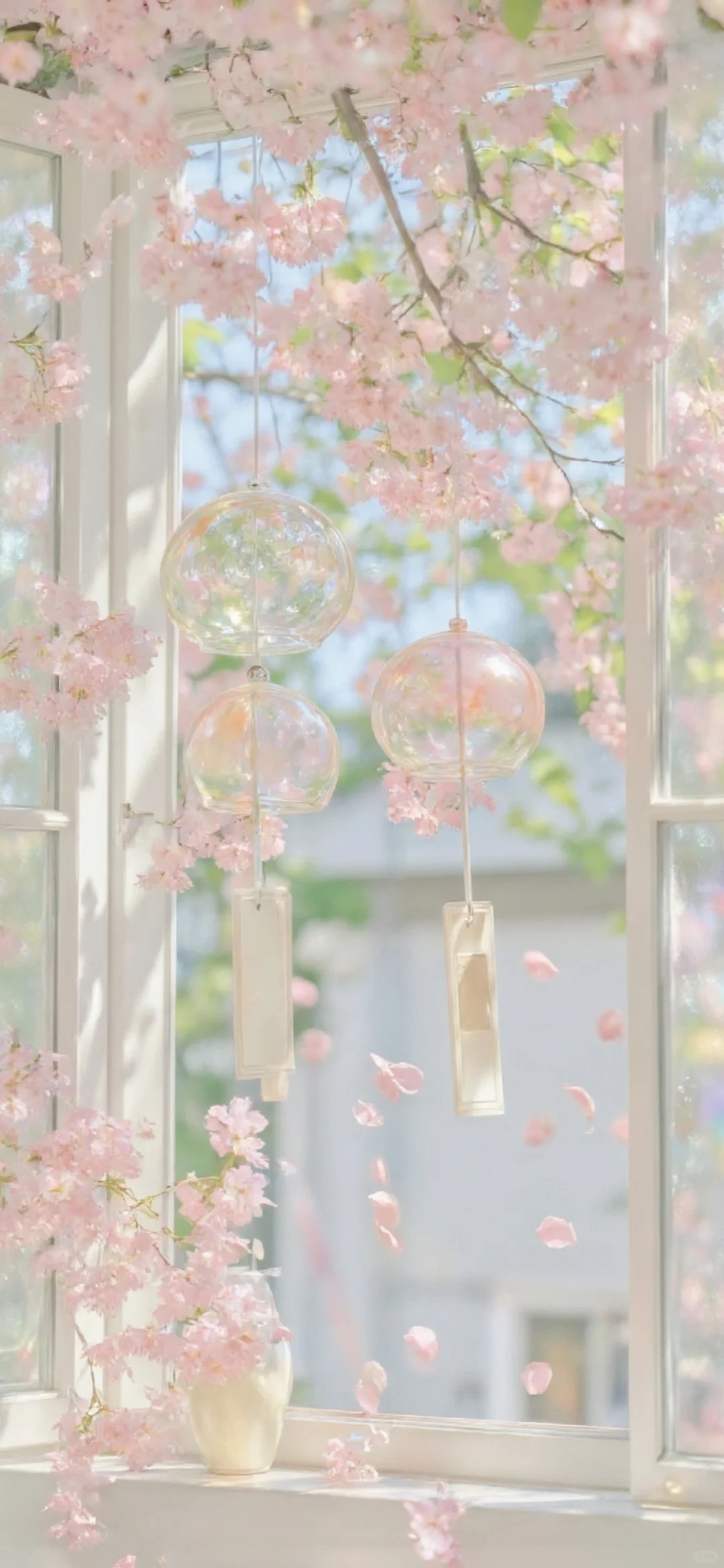 壁纸 | 铃音清脆，与花共舞