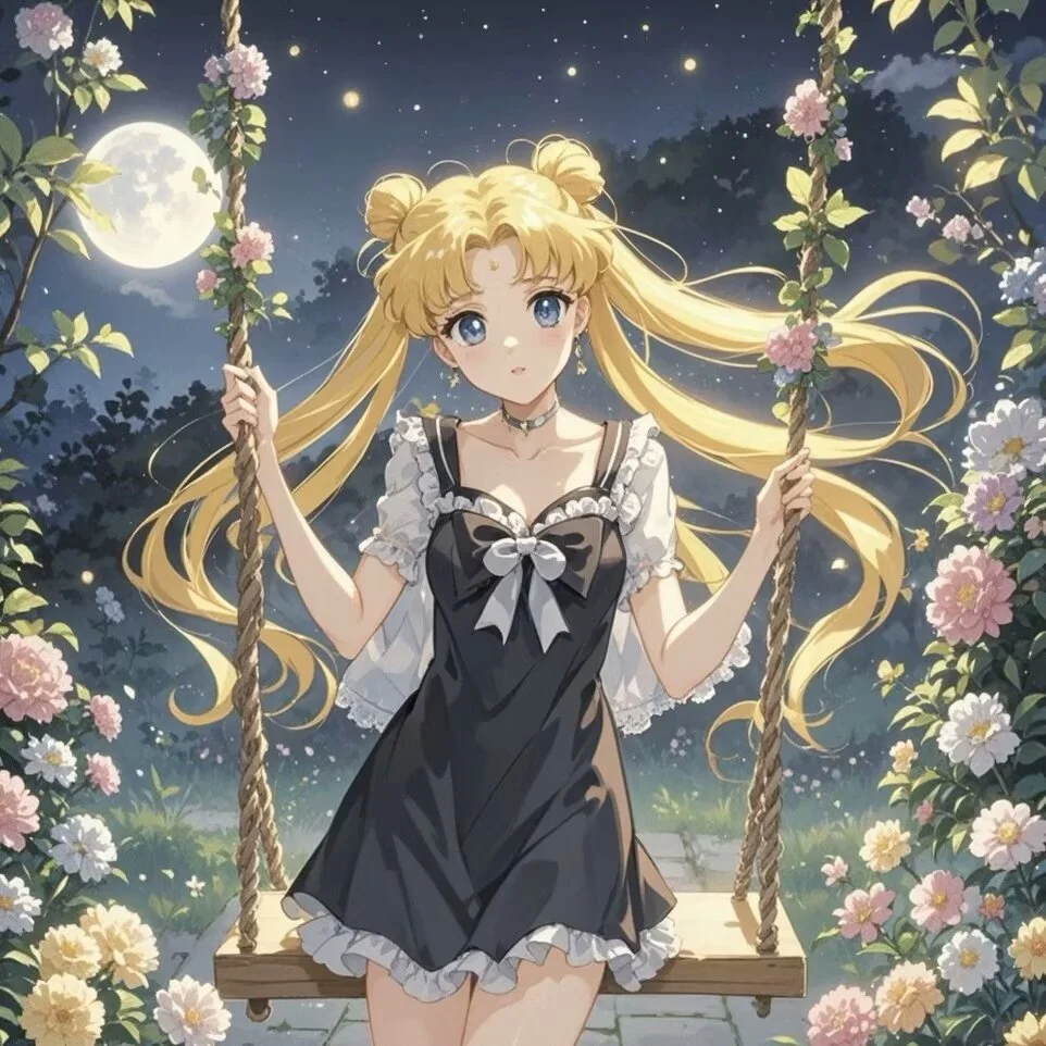 一起荡秋千吧︱不一样的美少女