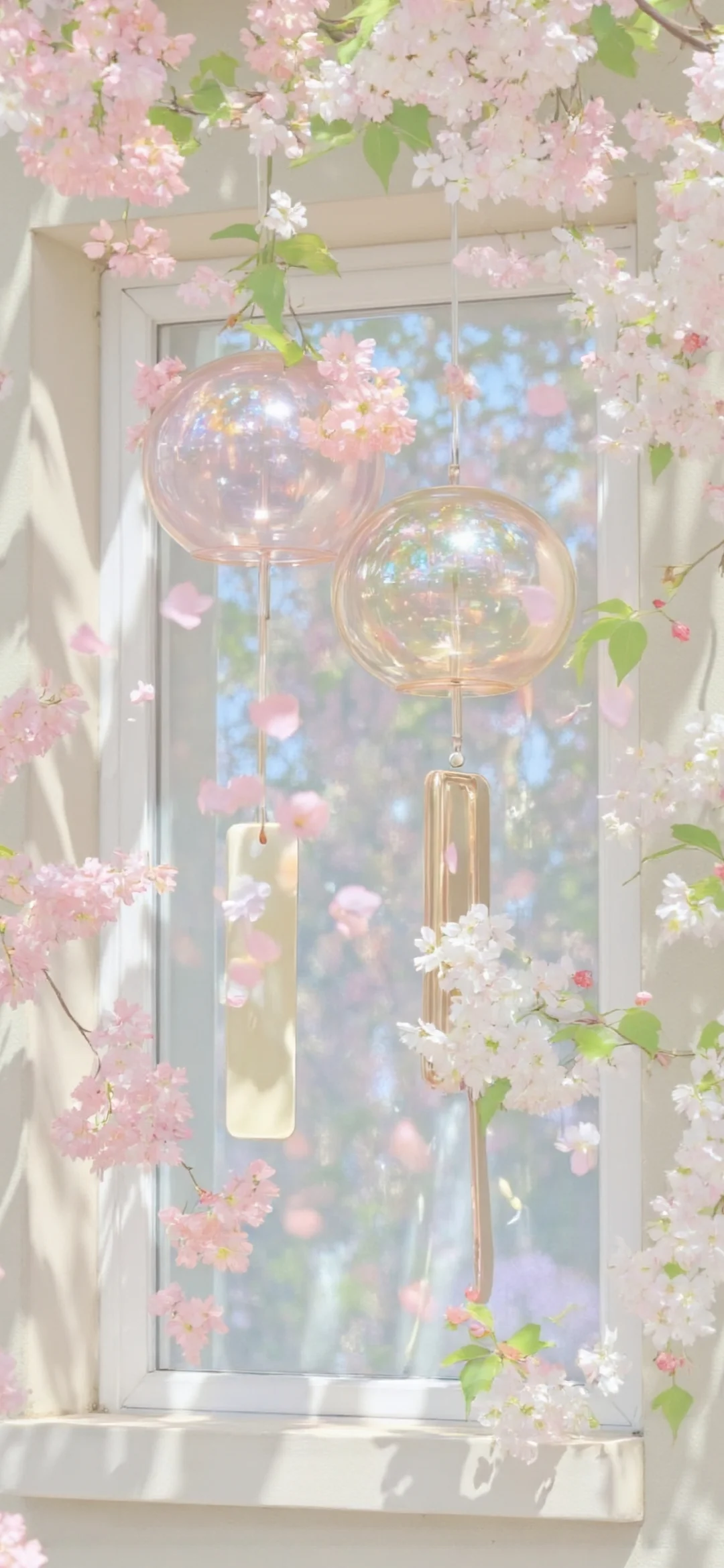 壁纸 | 铃音清脆，与花共舞