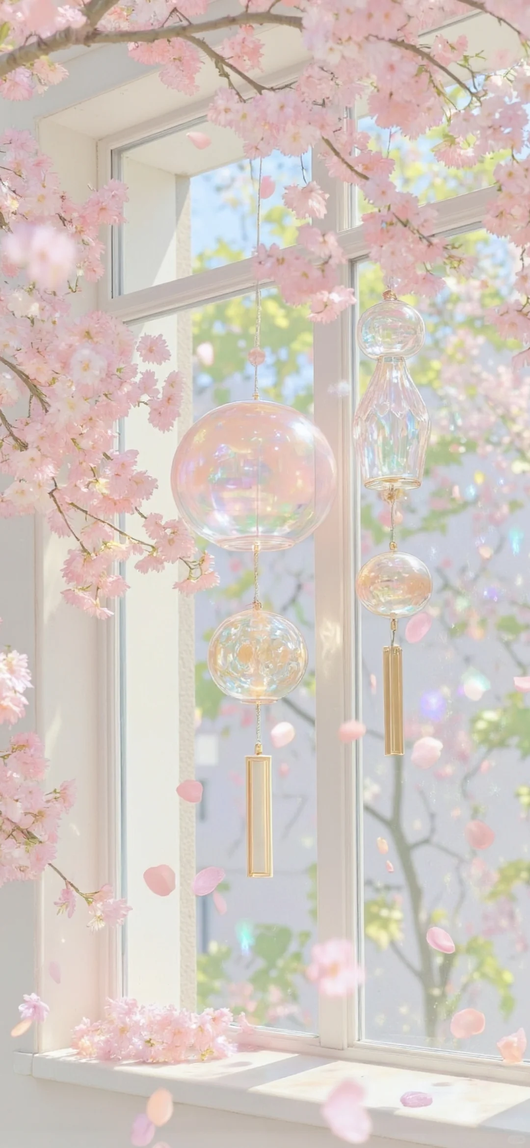 壁纸 | 铃音清脆，与花共舞