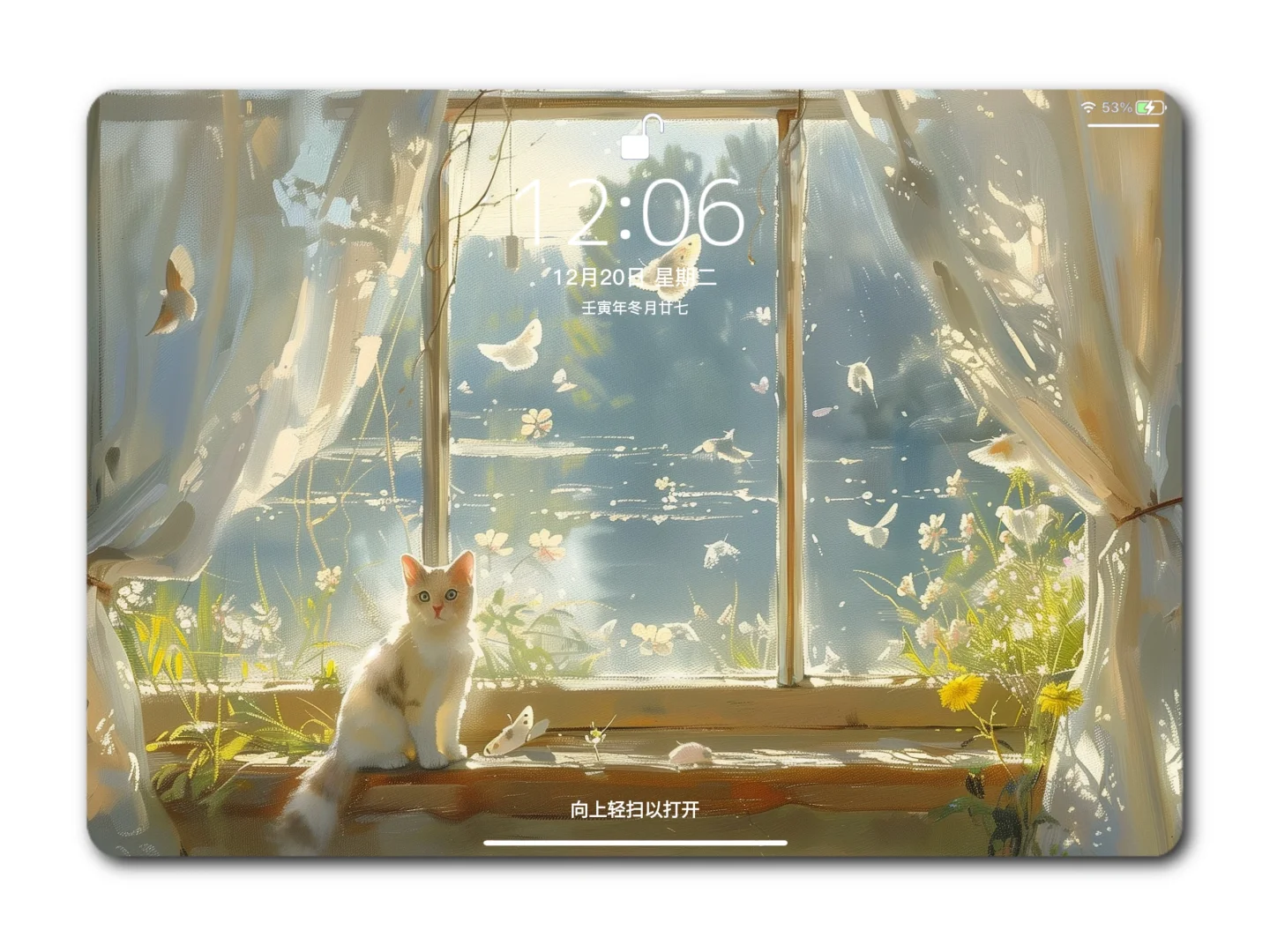 iPad壁纸｜猫与春光｜6