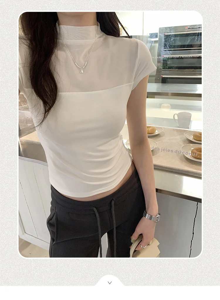 黑色辣妹内搭T恤👚