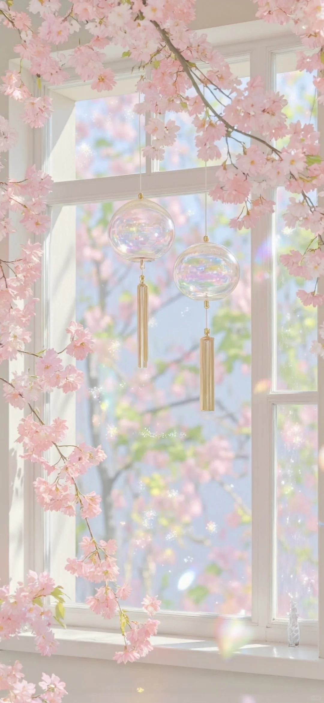 壁纸 | 铃音清脆，与花共舞
