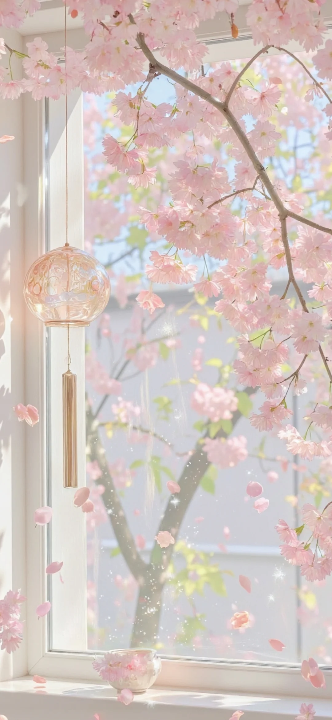 壁纸 | 铃音清脆，与花共舞