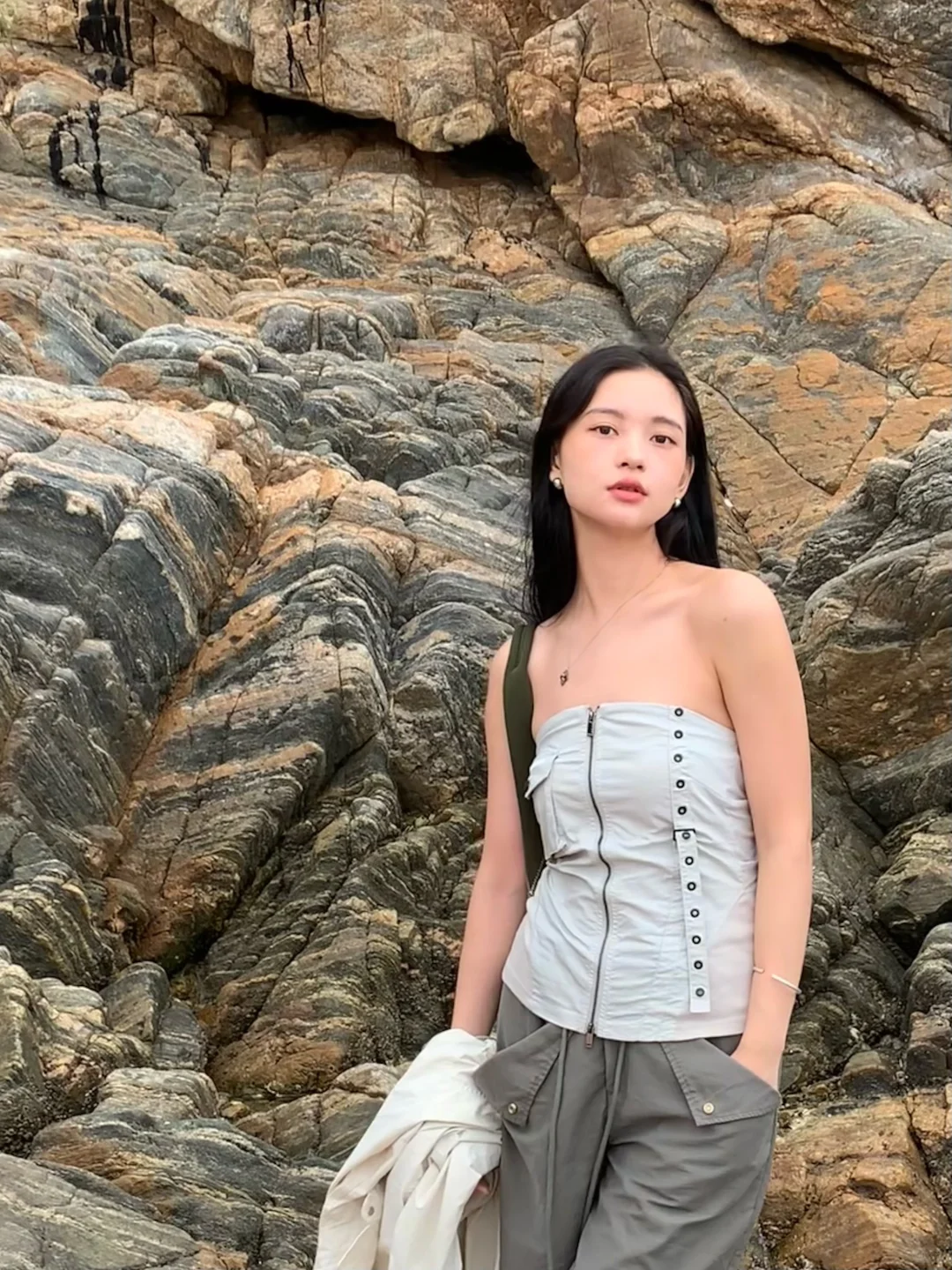海边穿搭/是海风带来的随意感🌊
