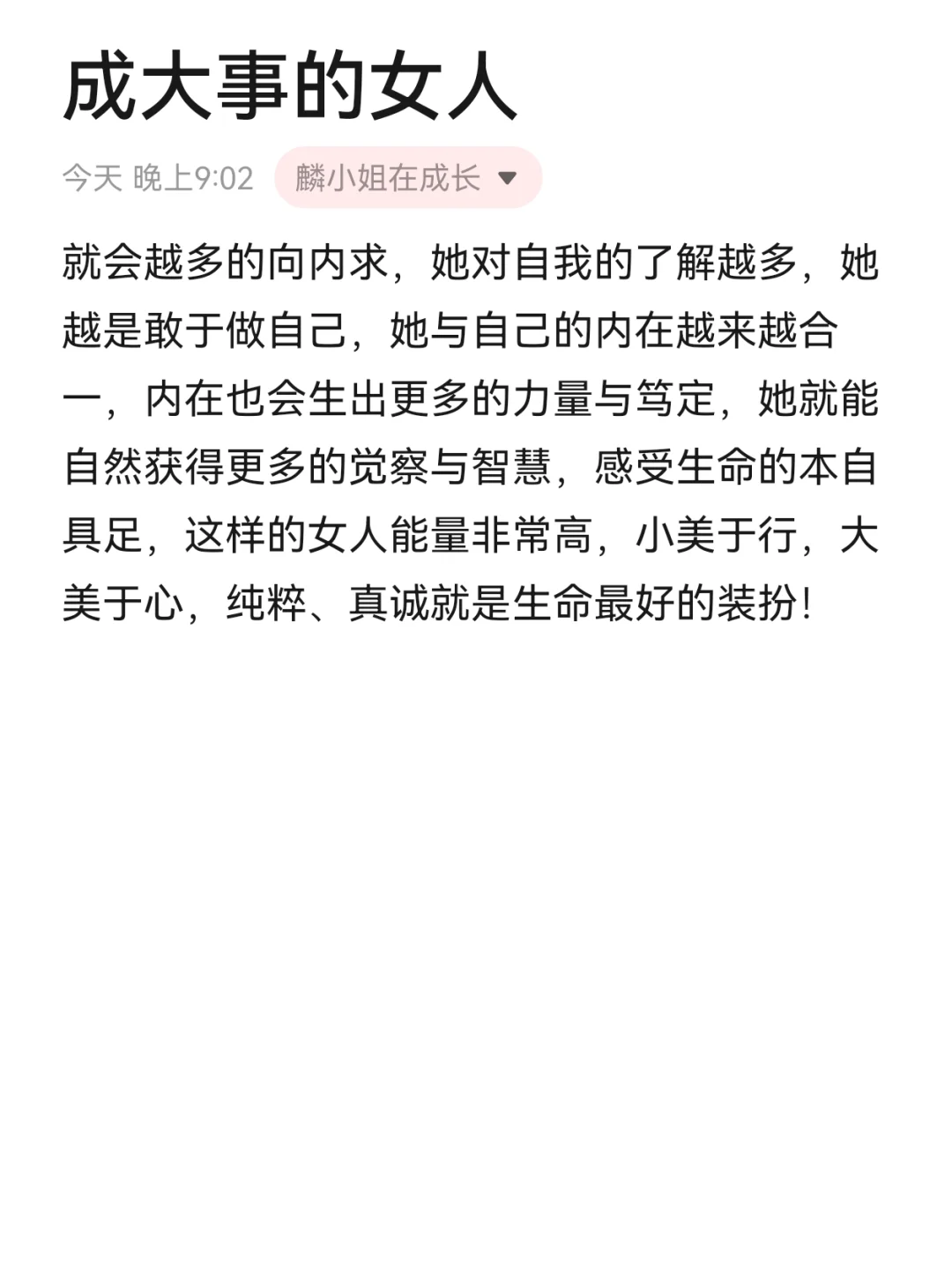 成大事的女人
