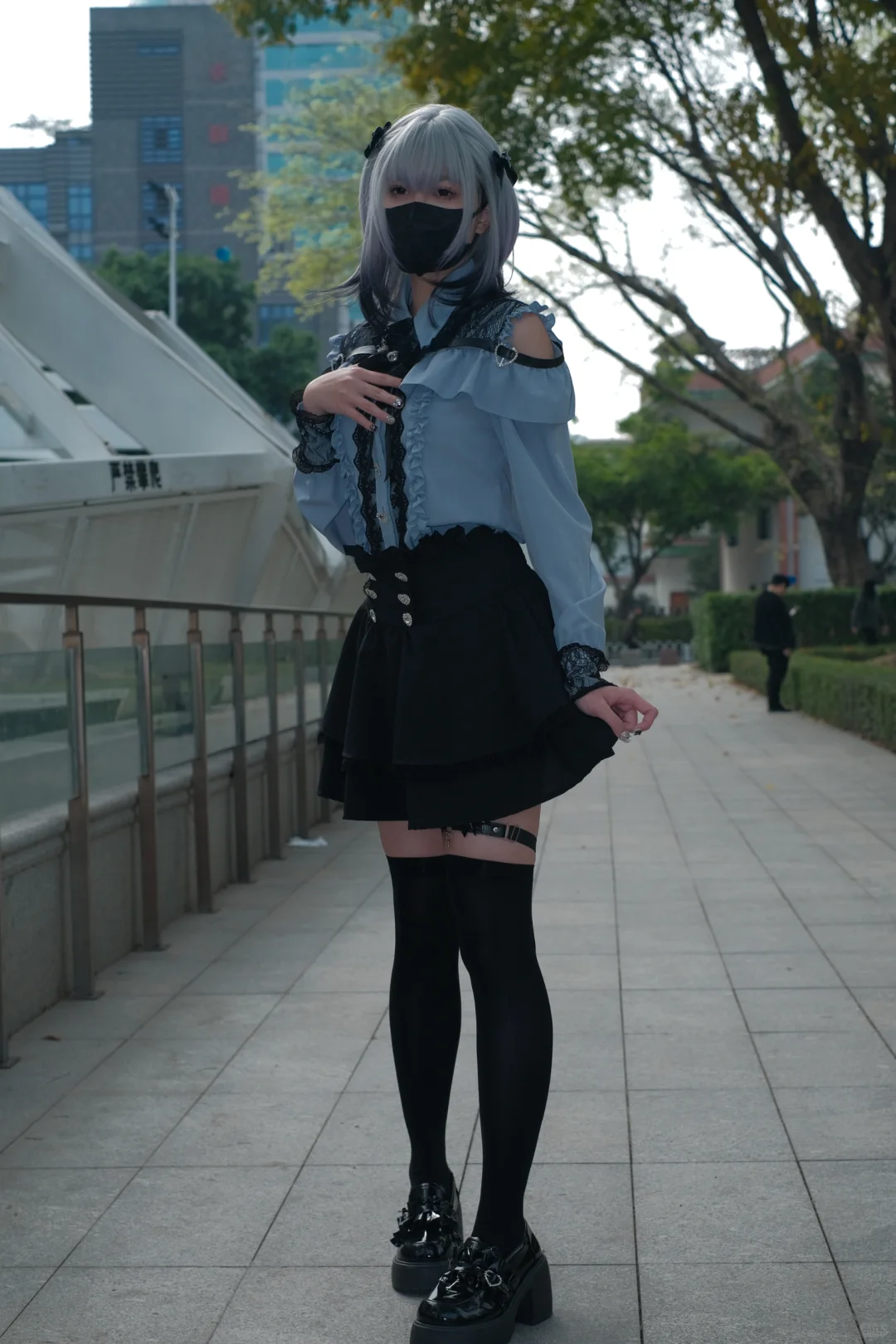 地雷系肉腿JK少女