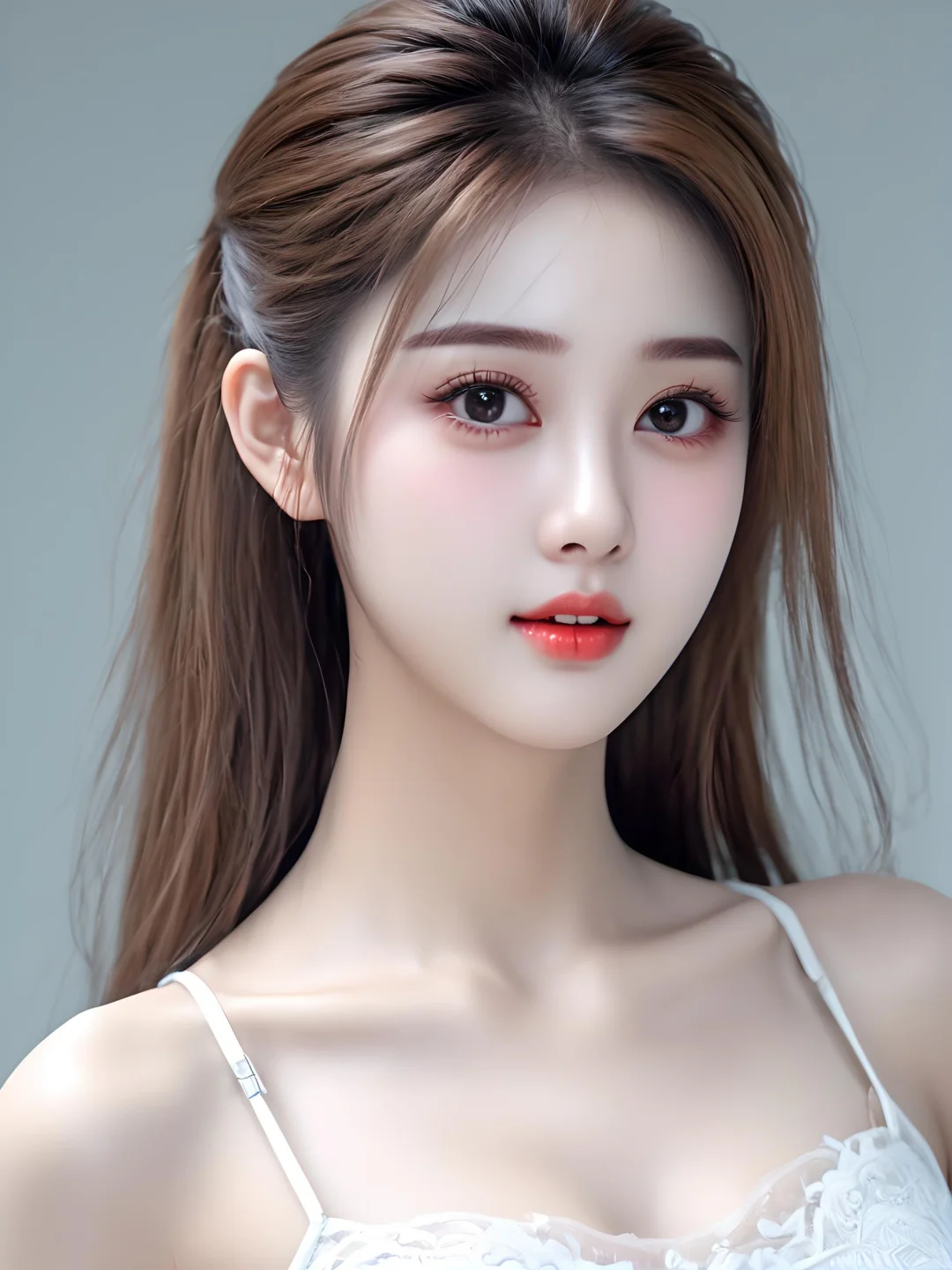 白色系美女头像