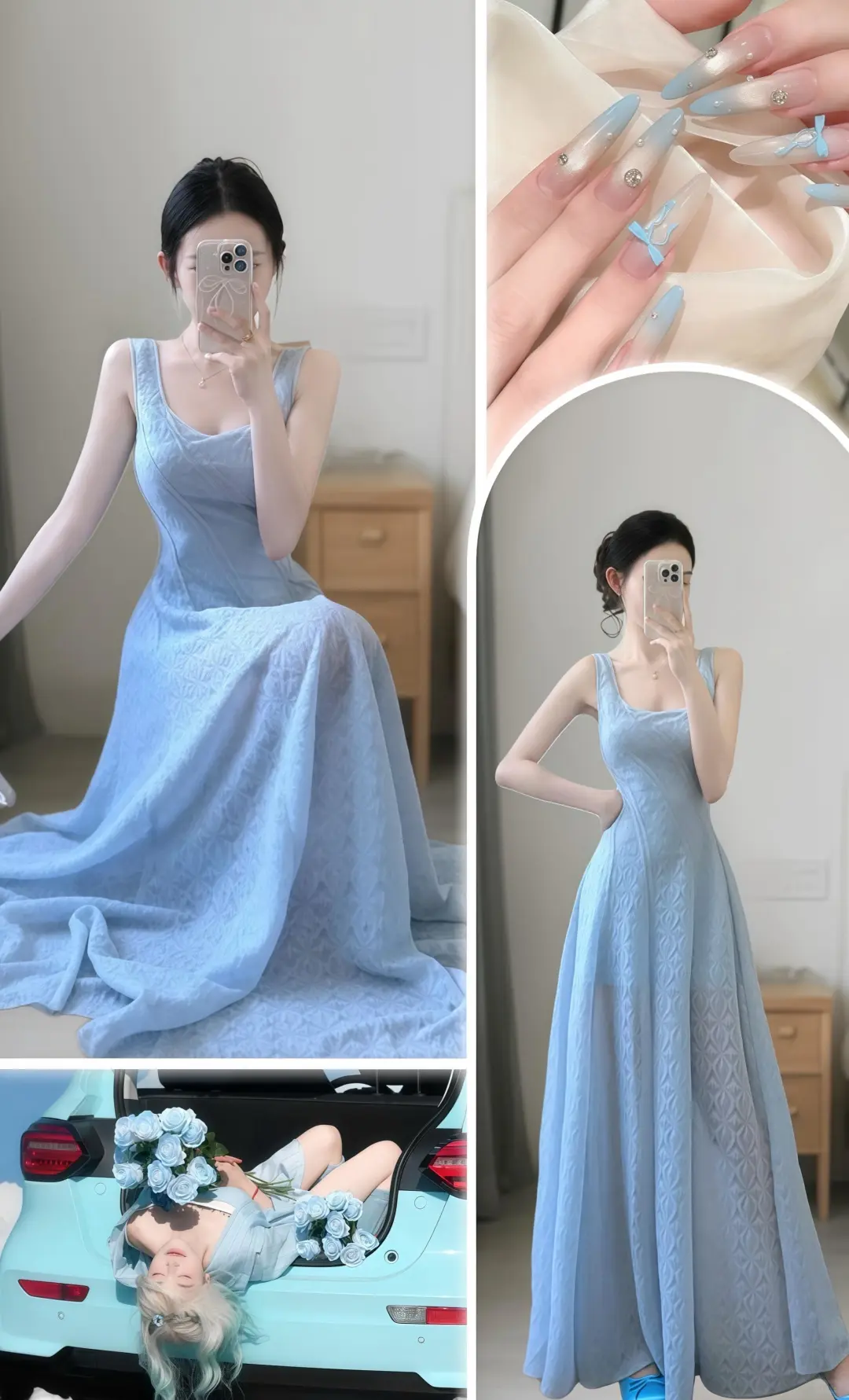 宝子们，夏天就该穿这种绝美长裙！